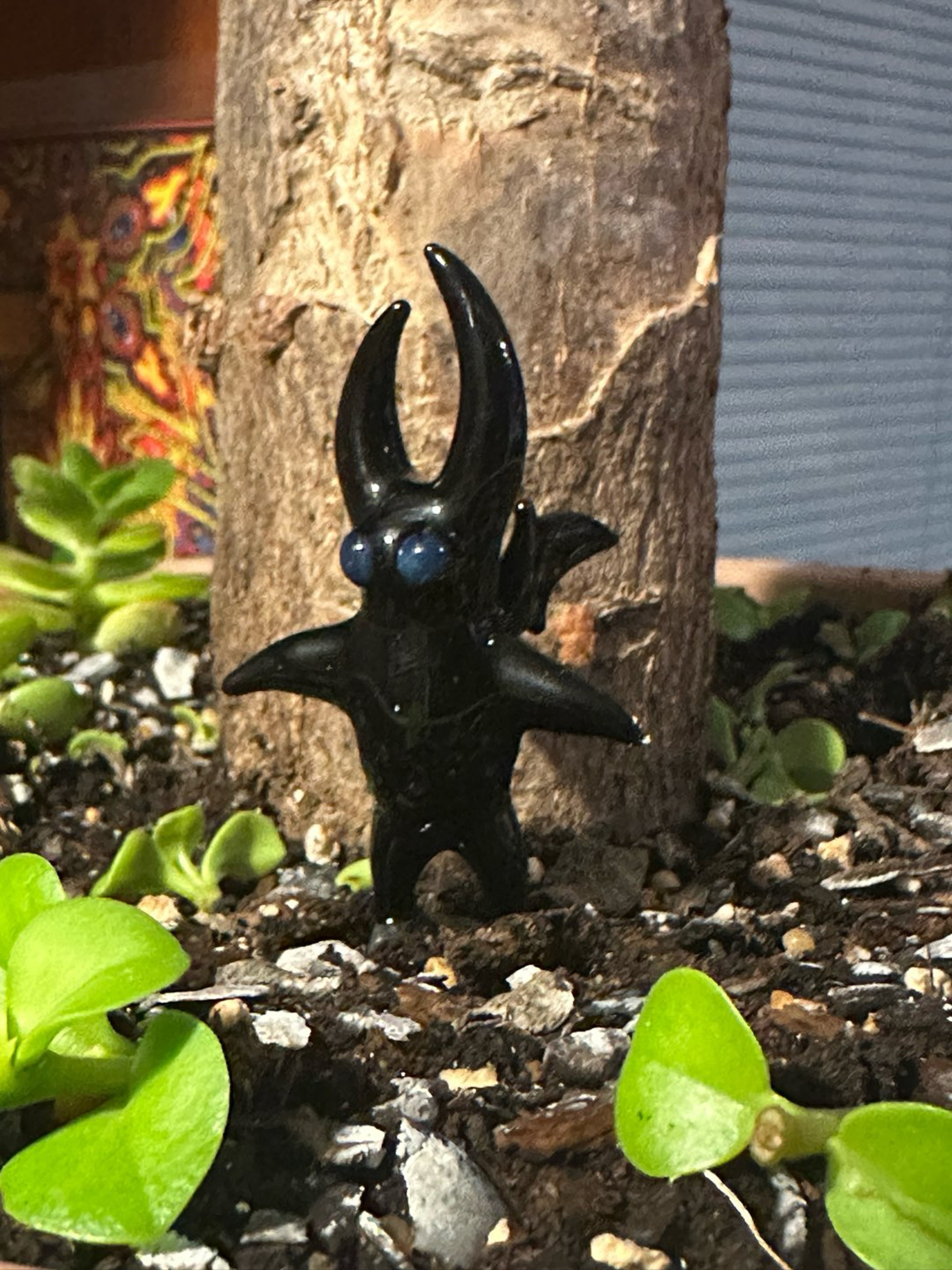 Preview pic of Adopt a Voidling: A Unique Halloween Guardian of Energy — #4 Shadeborn Indoor/Outdoor Garden Decor, Miniature Glass Art Sculpture, Gift Idea