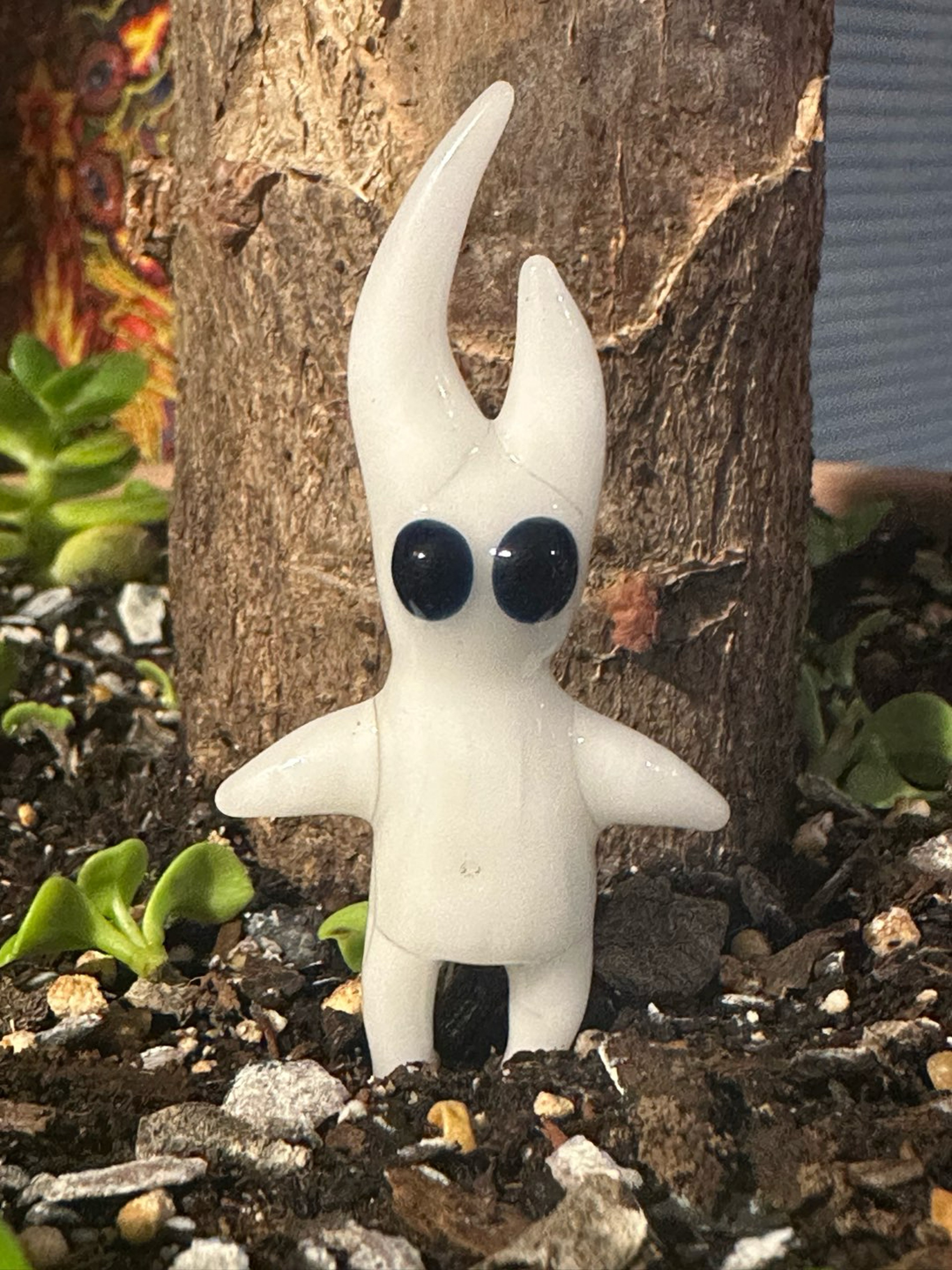 Preview pic of Adopt a Voidling: A Unique Halloween Guardian of Energy — #5 Abysson Indoor/Outdoor Garden Decor, Miniature Glass Art Sculpture, Gift Idea