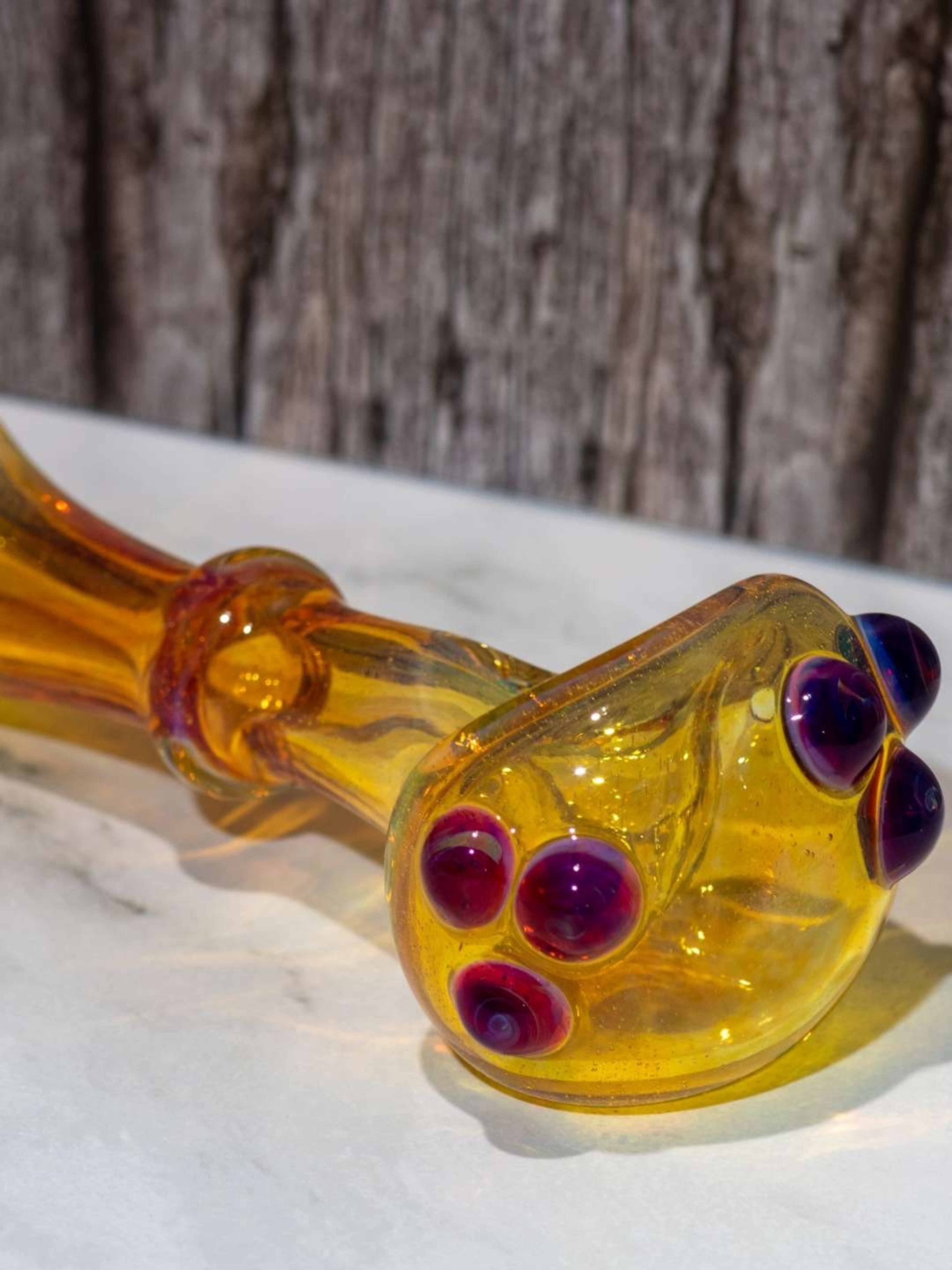 Preview pic of Northstar Yellow glass pipe - inside out thick pipe