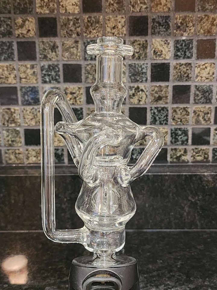 Kosher Glass Puffco Peak / Peak Pro XL QUAD Recycler (clear) GlassPass