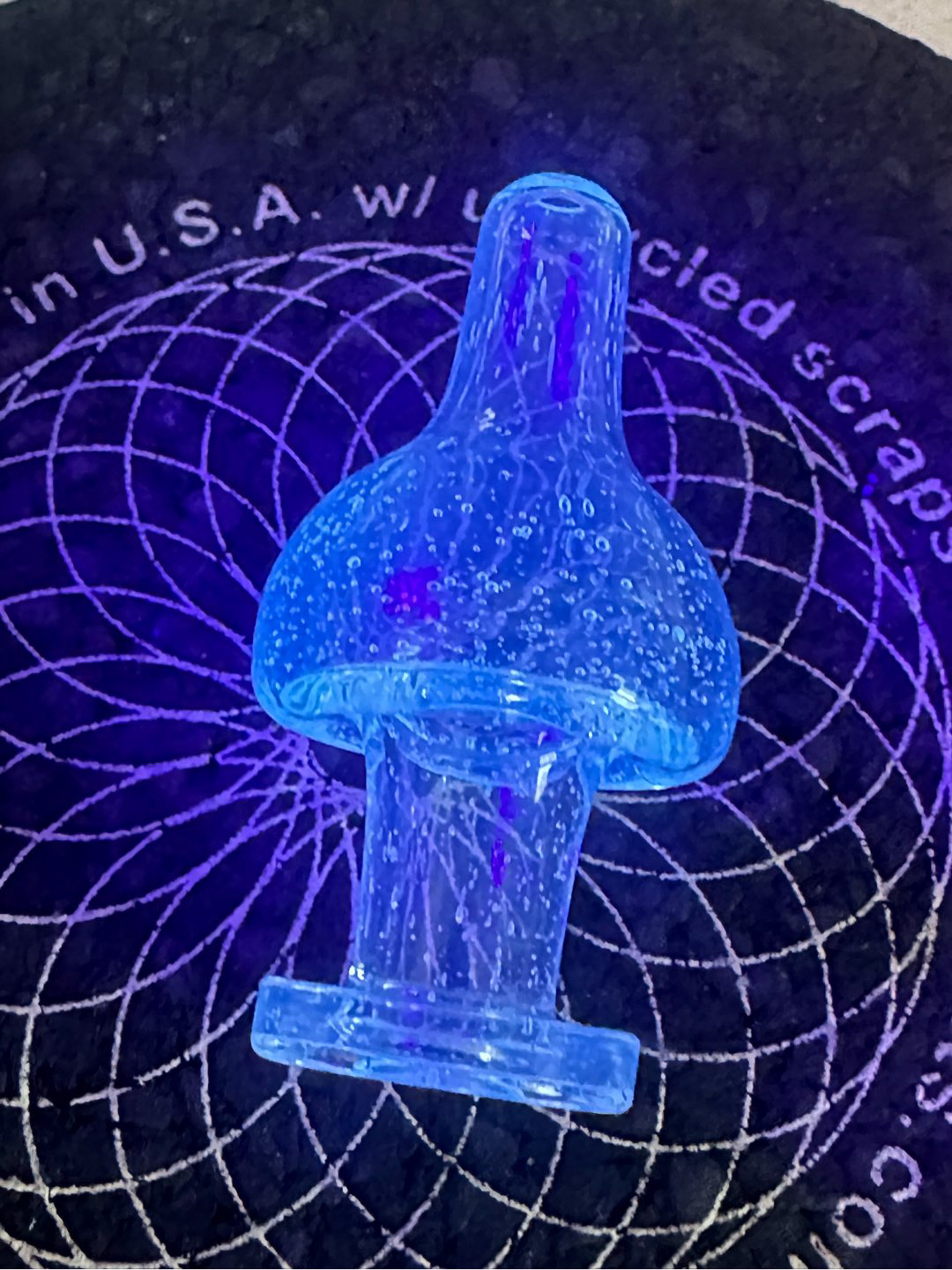 Preview pic of Jong Glass Bubble Cap BLUE UV $30 OBO