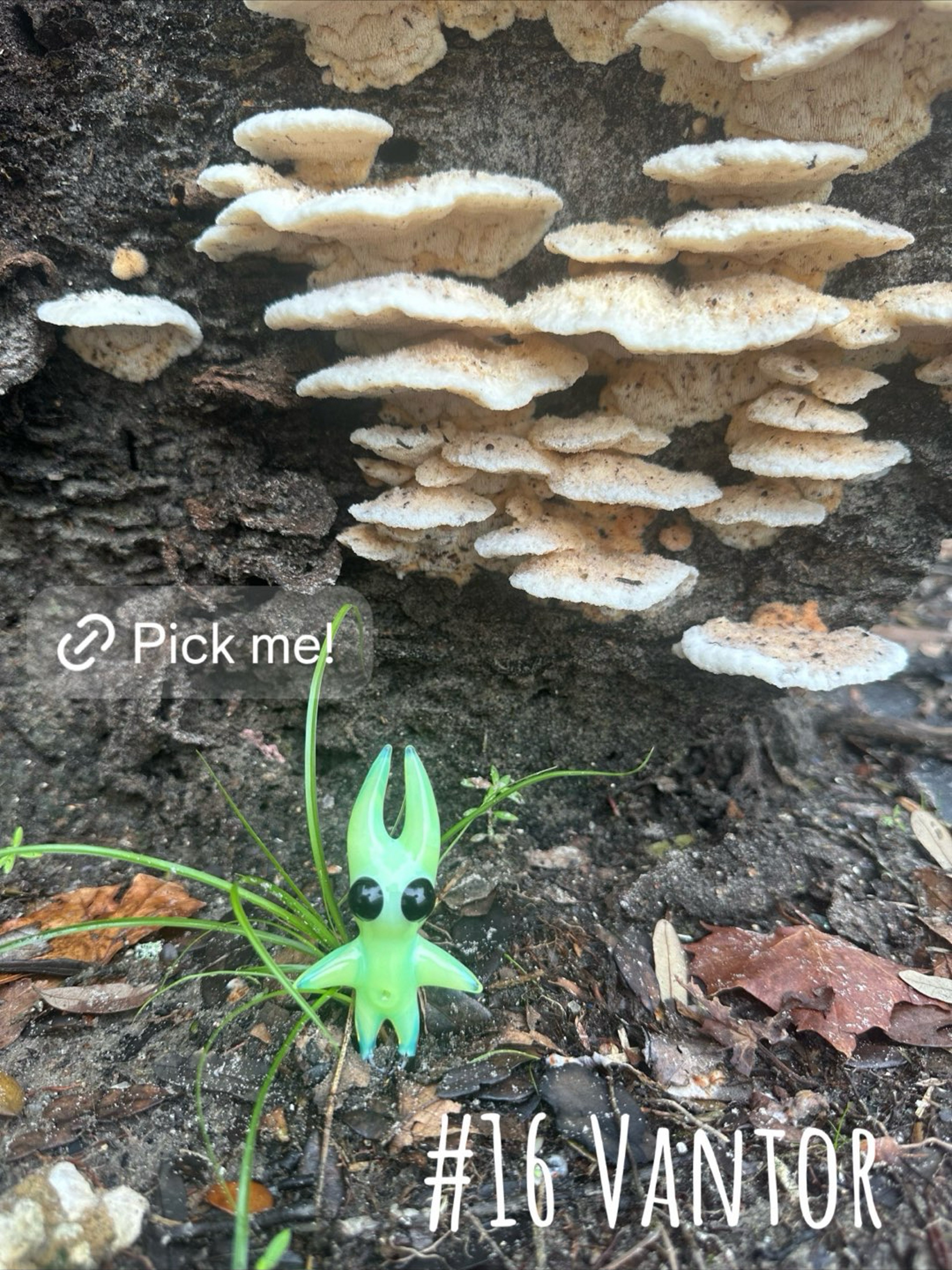 Preview pic of Adopt a Voidling: A Unique Guardian of Energy. #16 Vantor Indoor/Outdoor Garden Decor, Miniature Glass Art Sculpture, Gift Idea, Cute