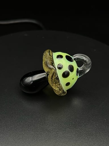 Preview pic of Mushroom Pendant #26 w/ Top Bail by GlassManCometh