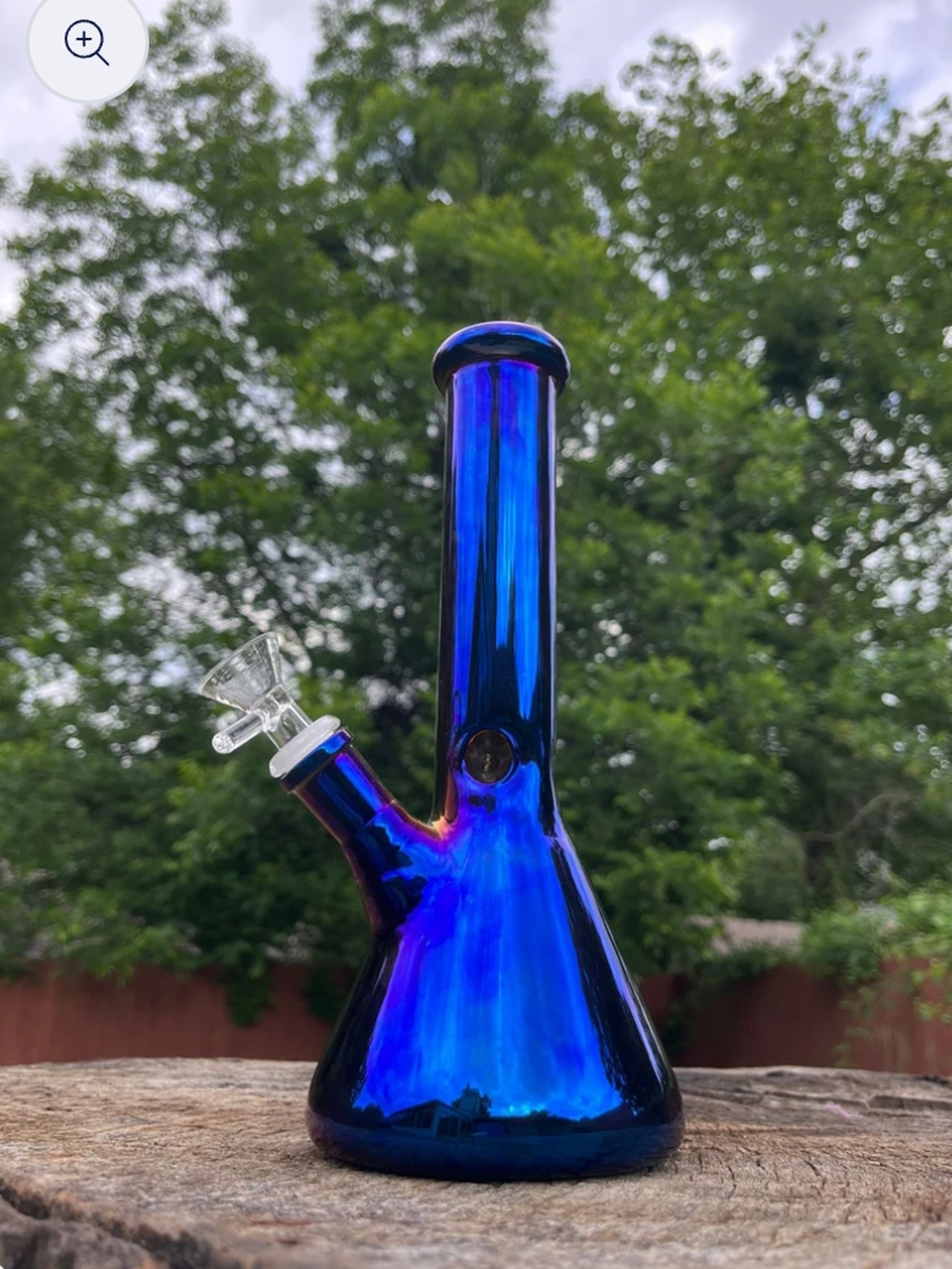 10" Metallic Rainbow Glass  Water Pipe in Sale Price image 0