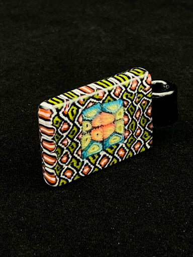 Preview pic of 2023 Millie Murrine Tile Pendant by Jeff Heathbar