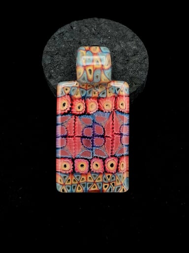 Preview pic of 2023 Millie Murrine Tile Pendant w/ Murrine Hoop by Jeff Heathbar