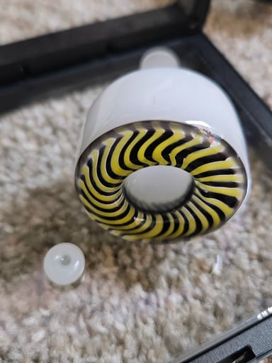 Preview pic of Classic Yellow Spitfire Slider 14mm JWorthit FREE Wheel Pearl!