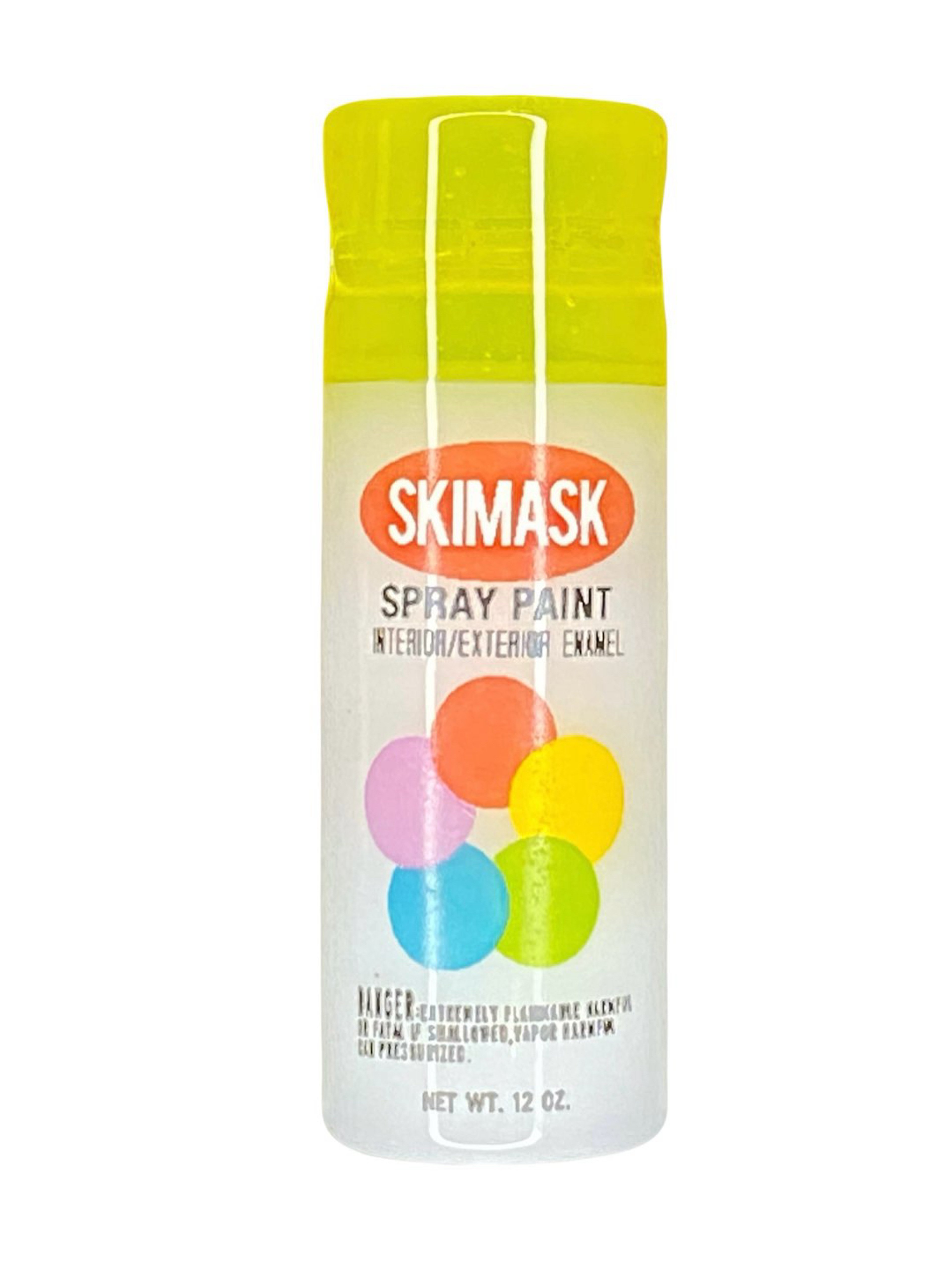 Preview pic of Ski Mask Yellow Spray Can Pendant