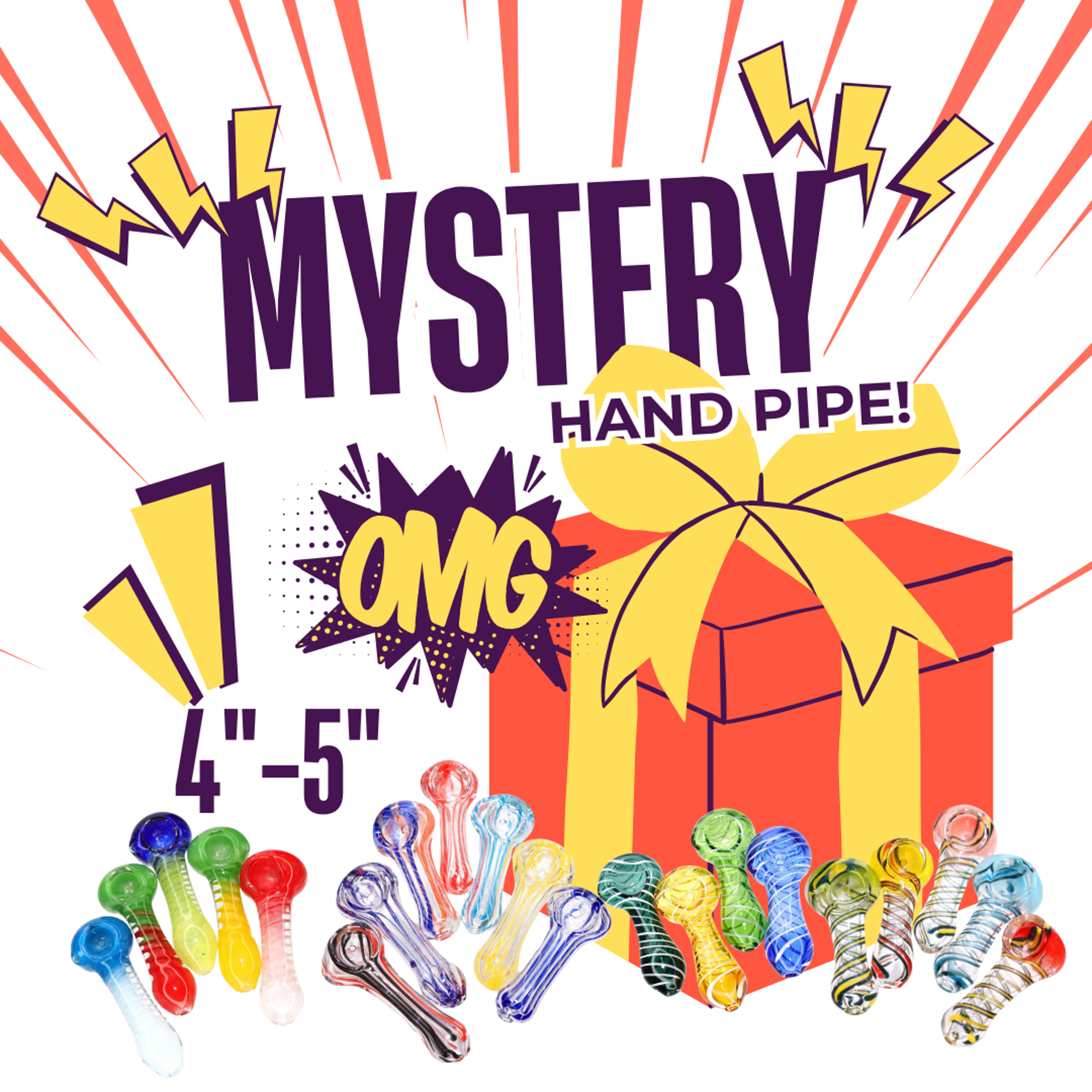 Preview pic of Mystery 3 Inch Glass Hand Pipe