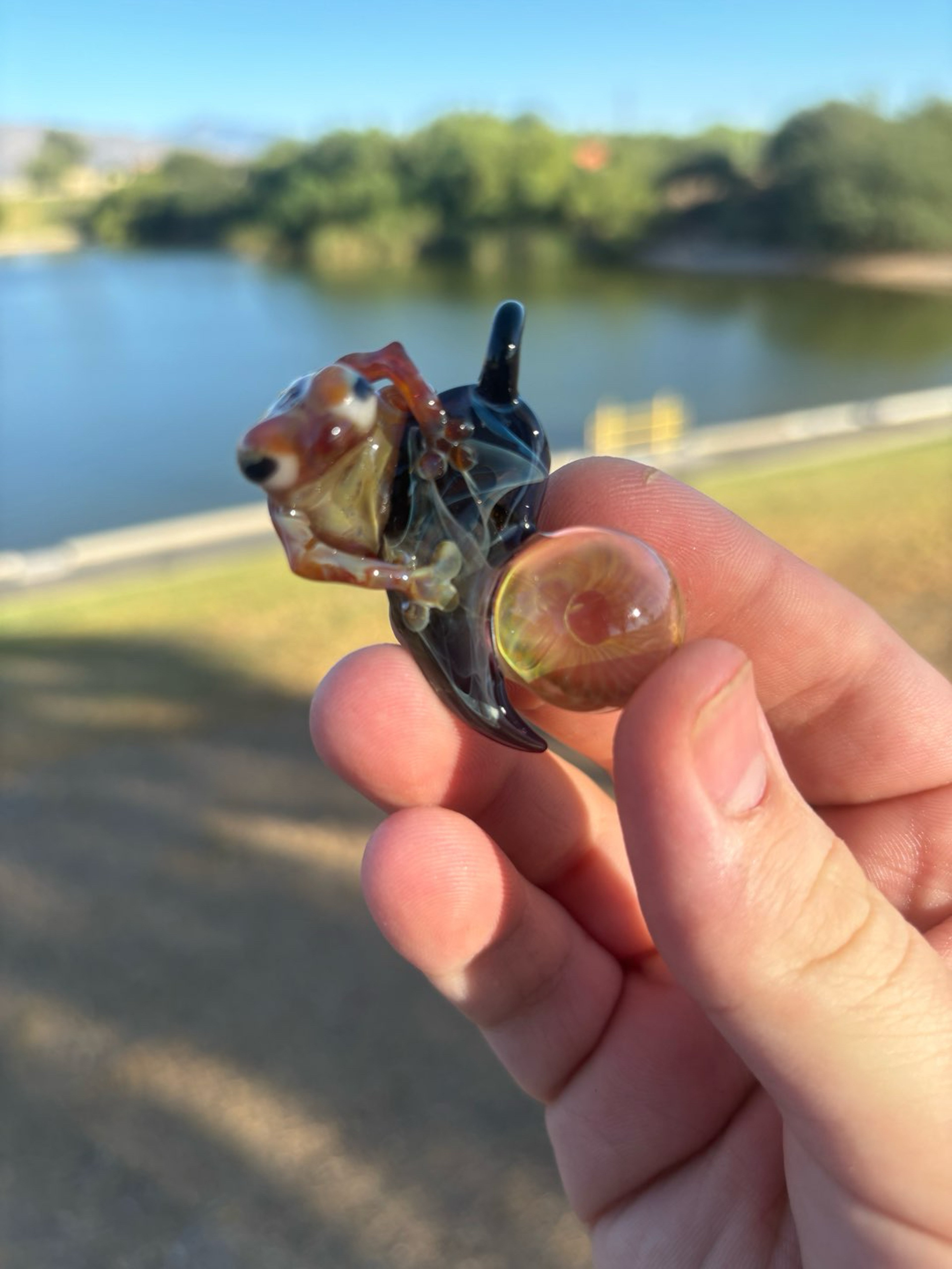 Preview pic of JAW GLASS x BRIAN JACOBSON Fume/Froggy Pendant