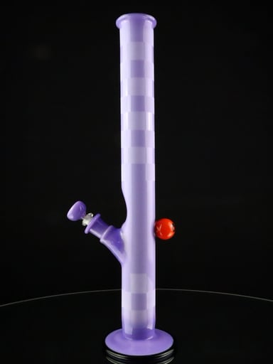 Preview pic of Niko Cray Purple Sand Blasted Checkered Pattern Tube