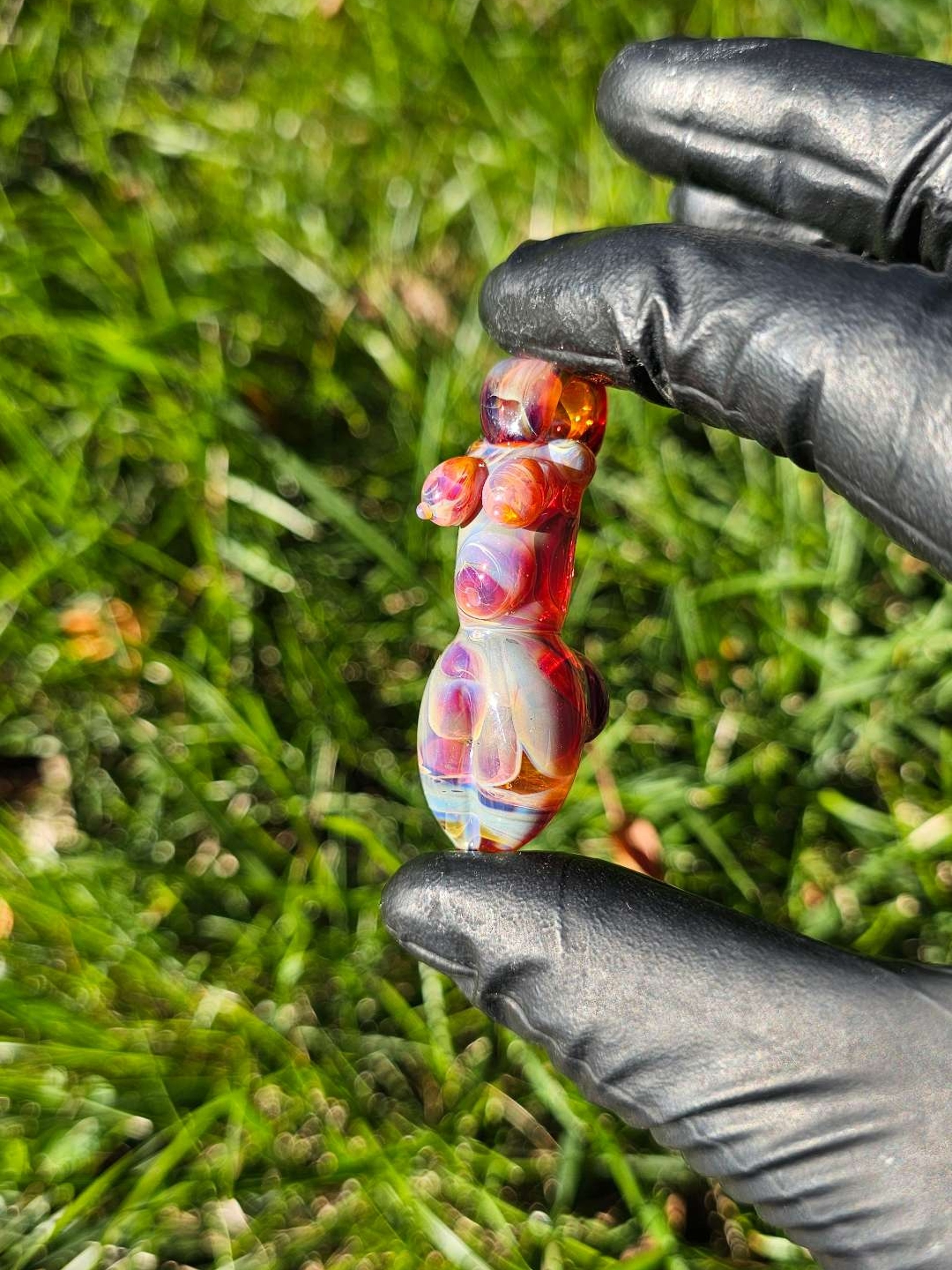 Preview pic of Amber purple lady pendant