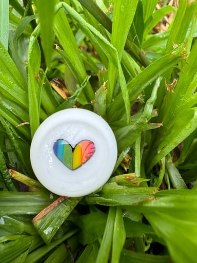 Preview pic of Puntington Rainbow Heart Milli Marble
