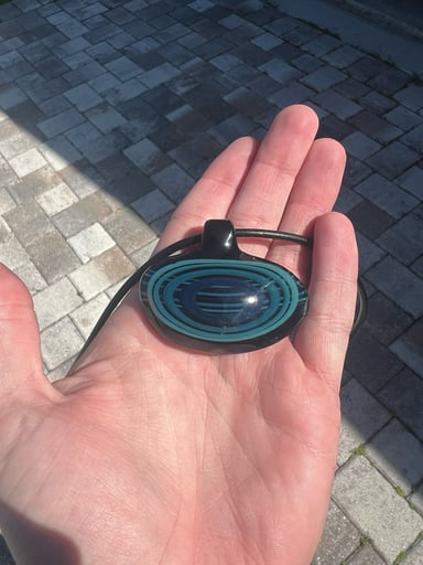 Preview pic of Kid Glass - Double Layer Retti Pendant