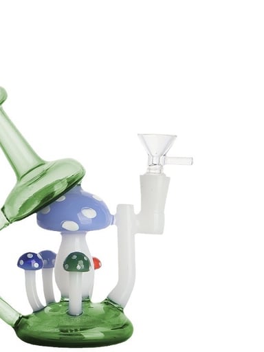 Preview pic of Colorful Mushroom Glass Bong