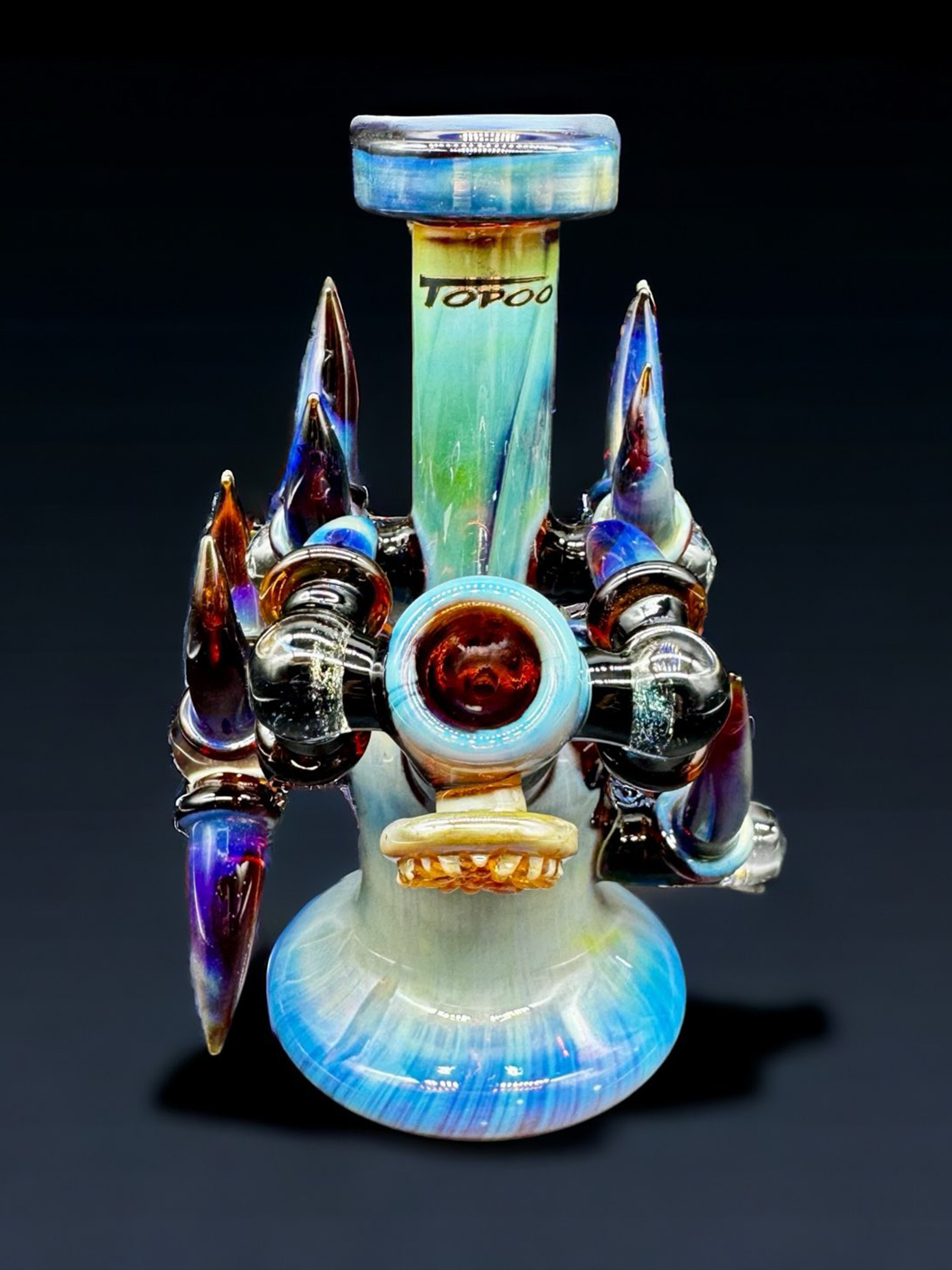 Preview pic of Collectible Glass Art Bong 6"