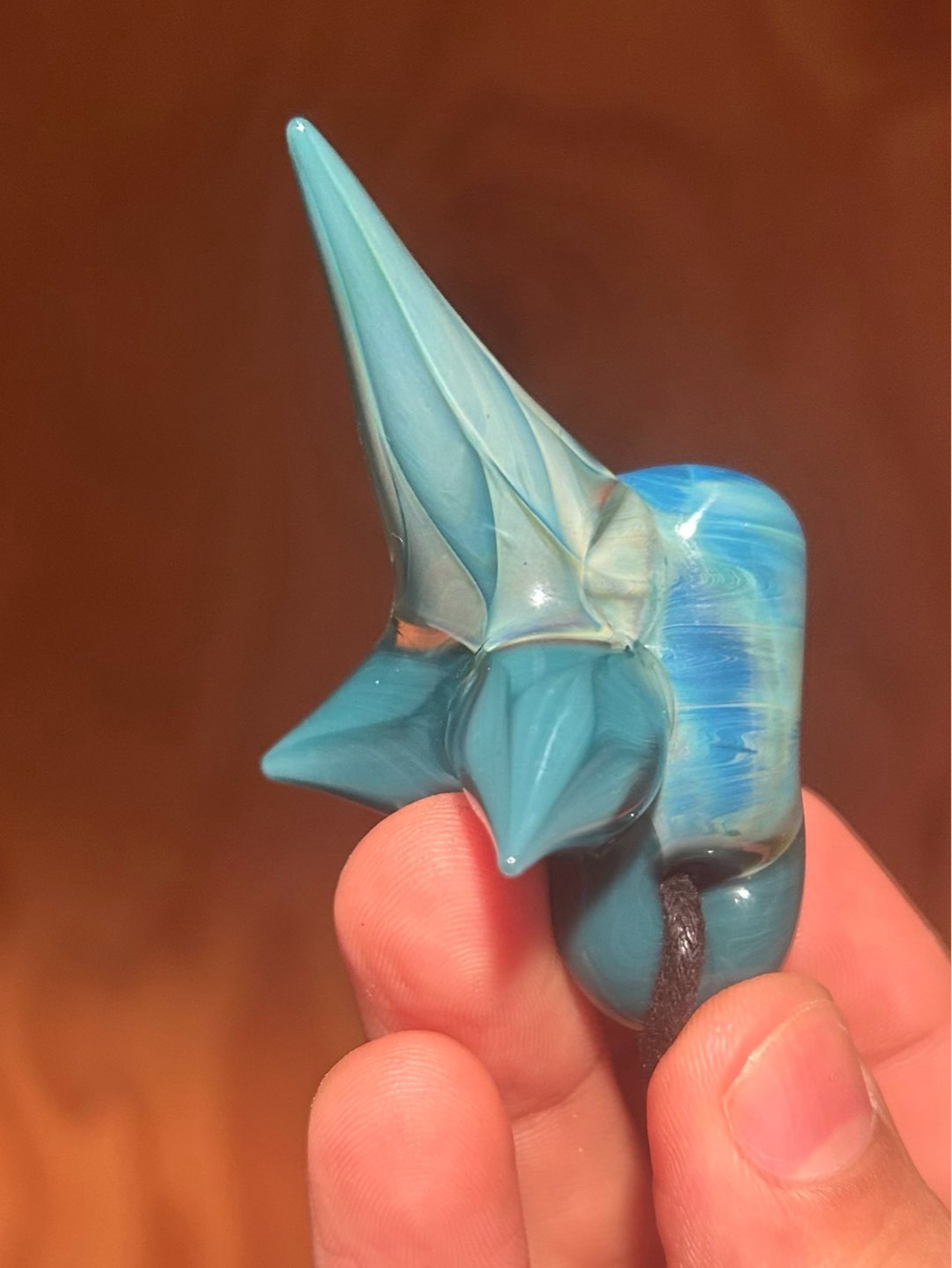 Preview pic of facet encased gem pendent