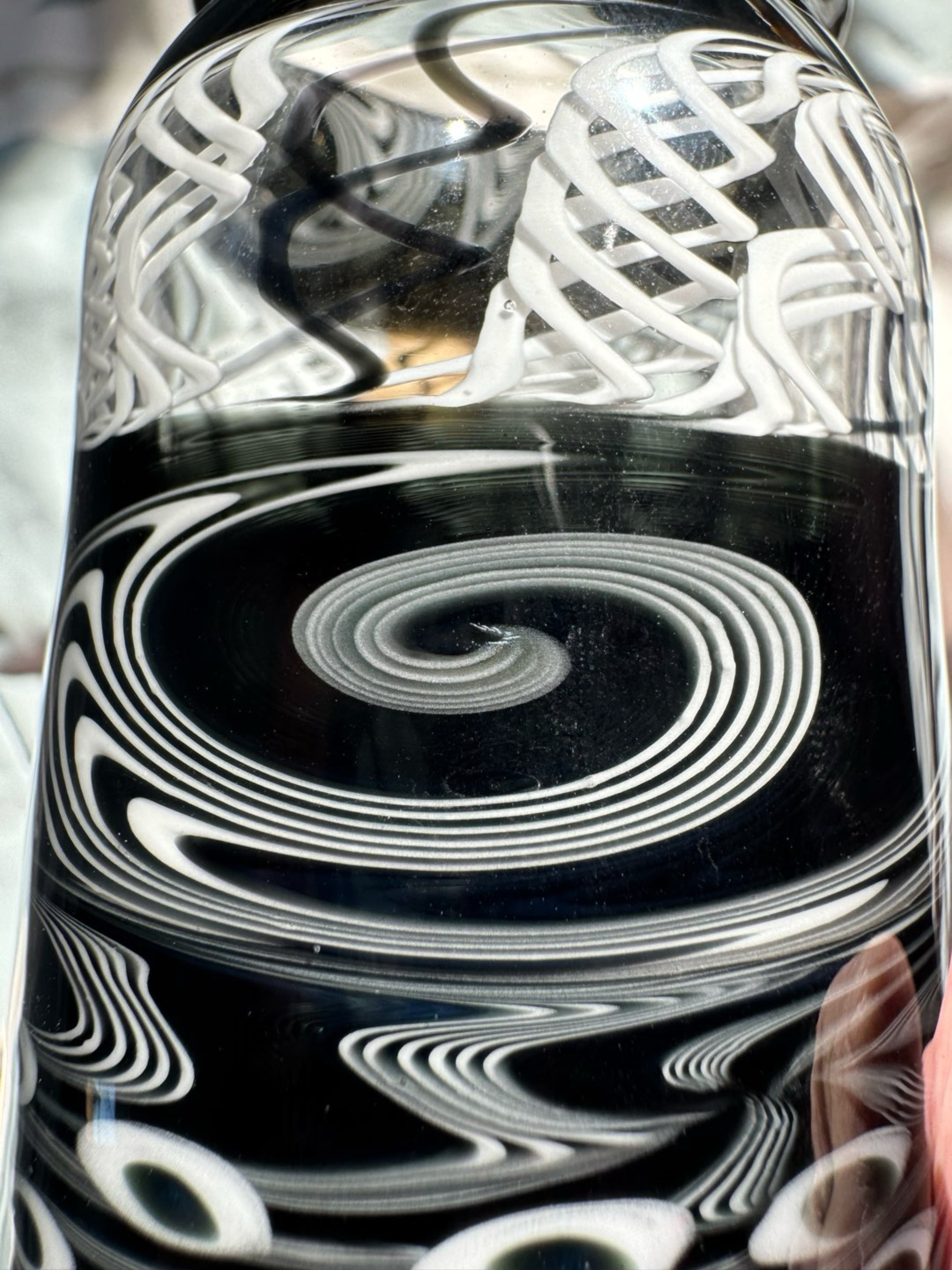 Preview pic of Xxl Heady Glass 8 Layer B/W Wig Wag Spice Jar 14/20 G Cap. 🔥