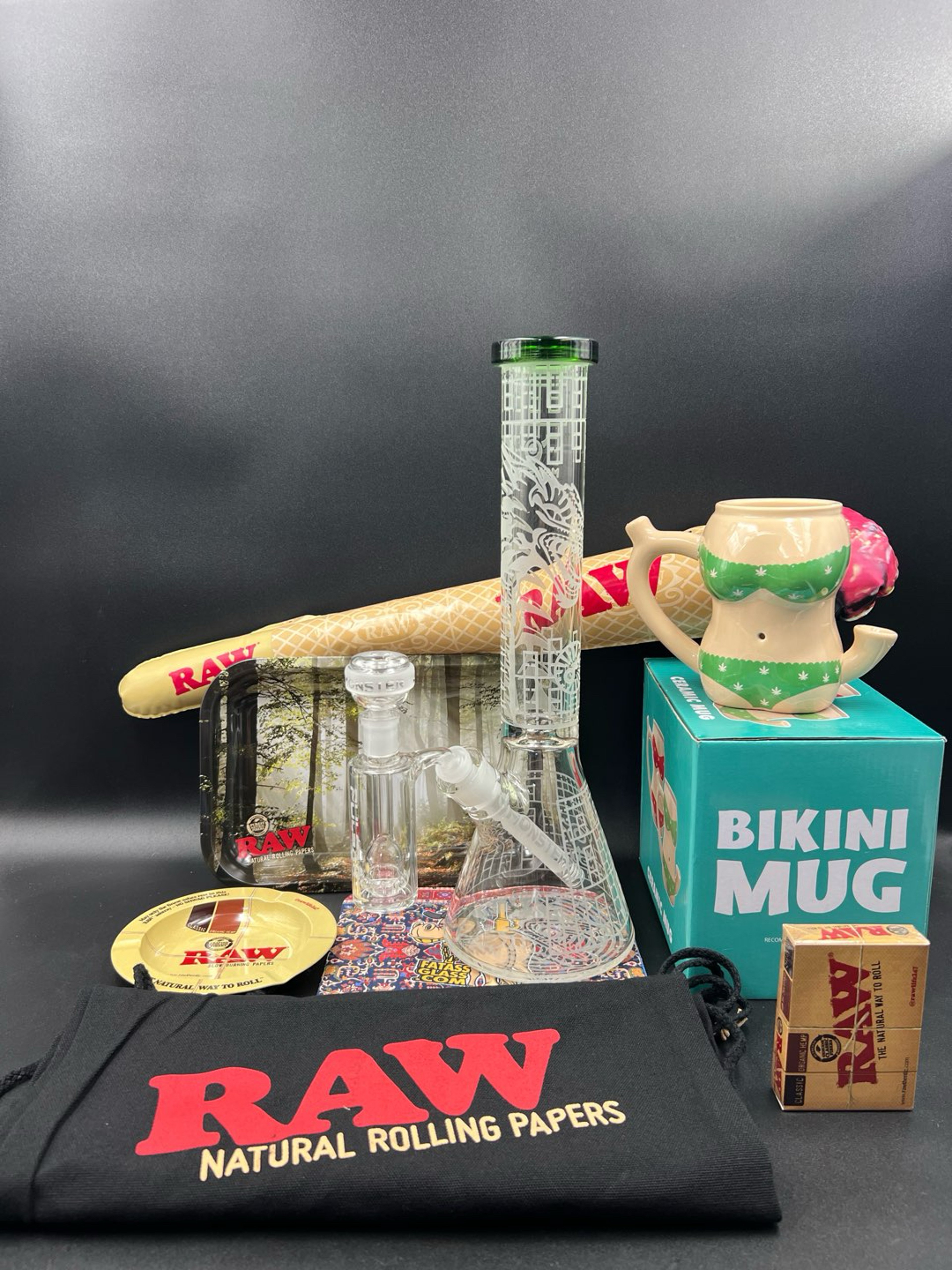 Preview pic of Sandblasted Beaker x RAW Bulk Set