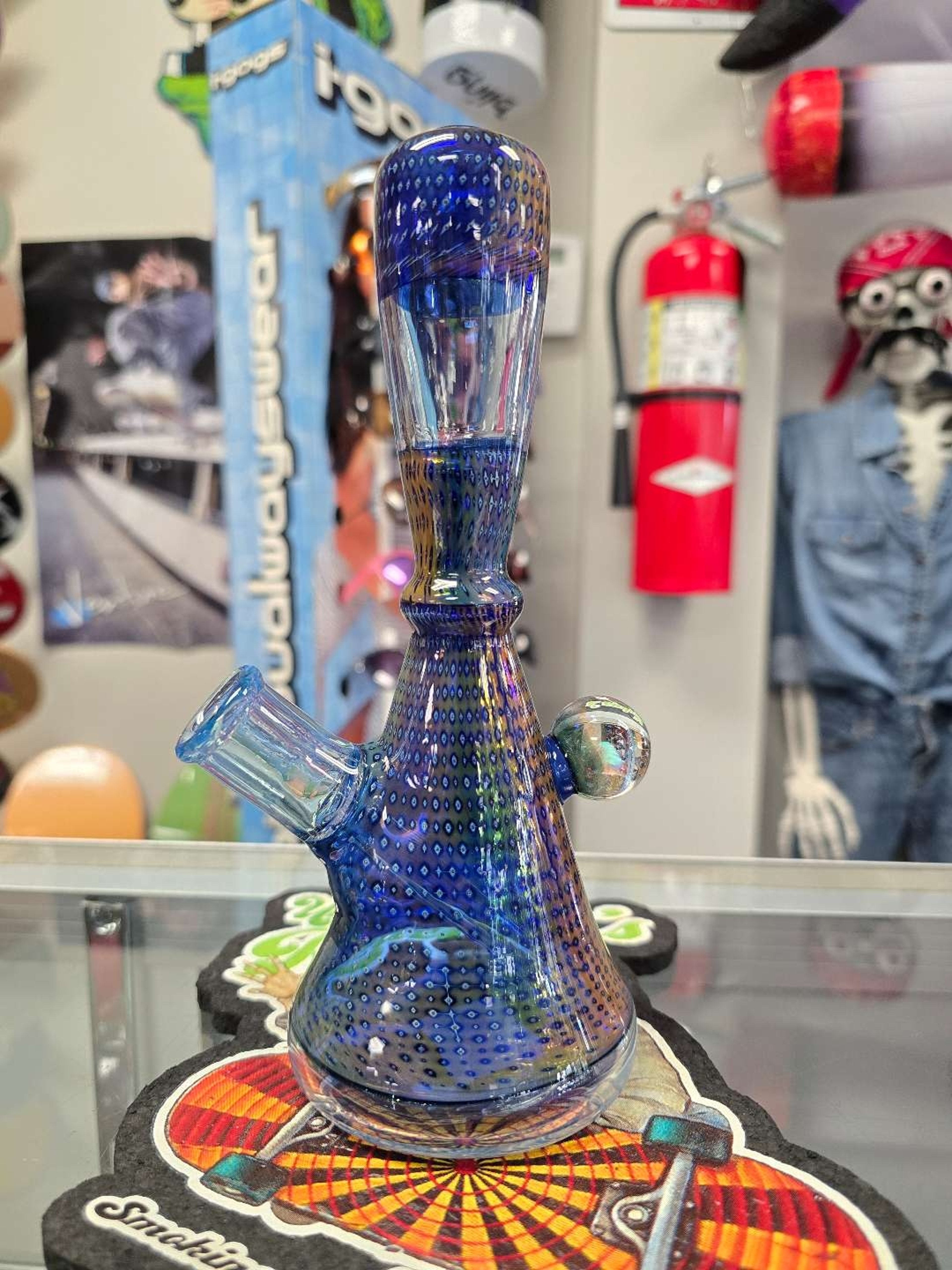 Preview pic of Sand Spirit Glass - Dot Bubbletrap Beaker