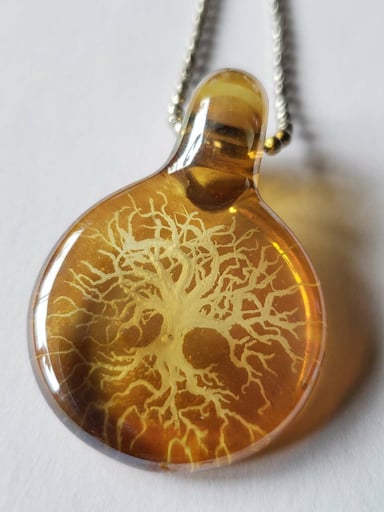 Preview pic of Tree of Life pendant - Alkaline Glass