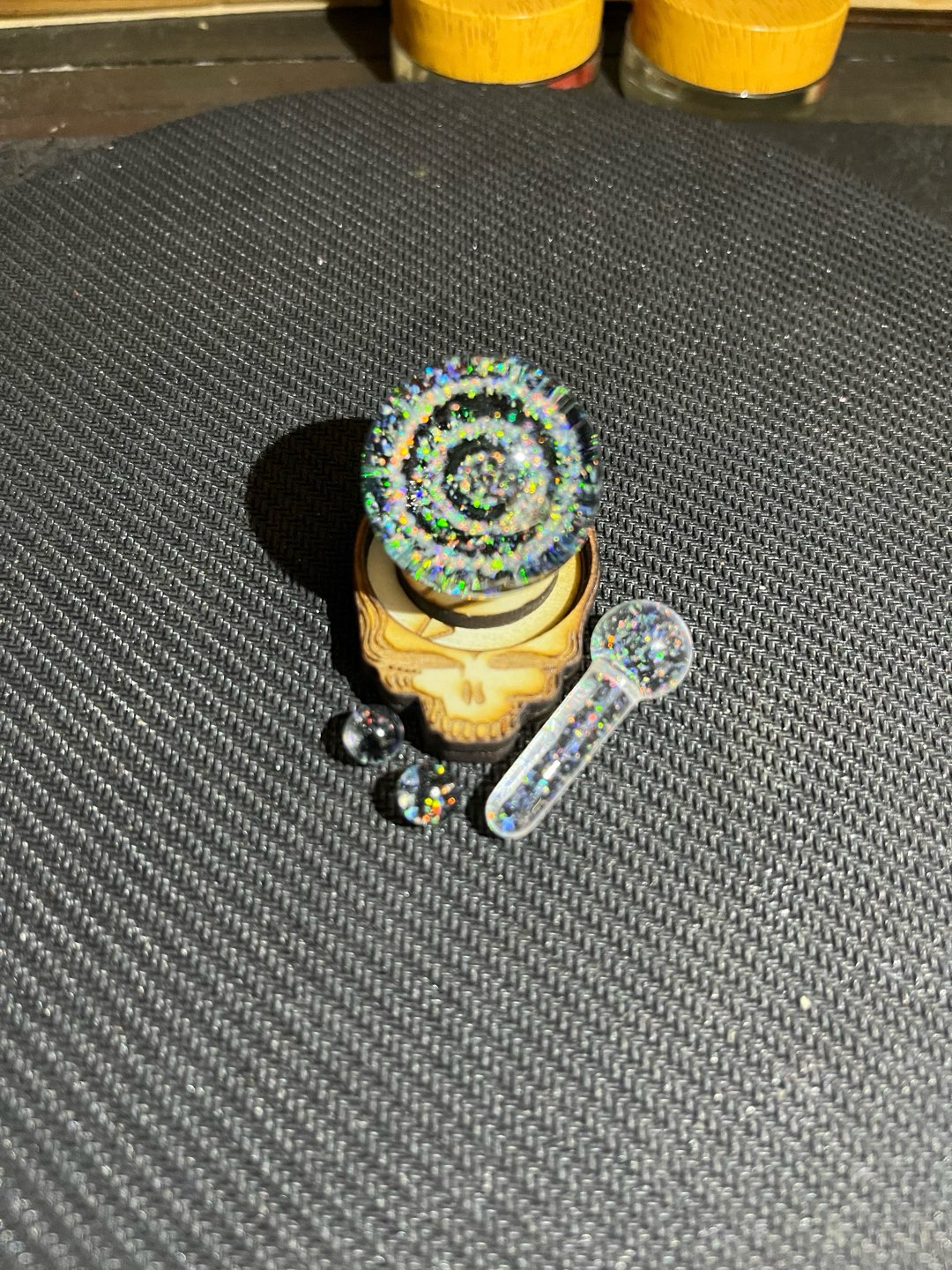 Preview pic of Crushed Opal set & Dichro marble