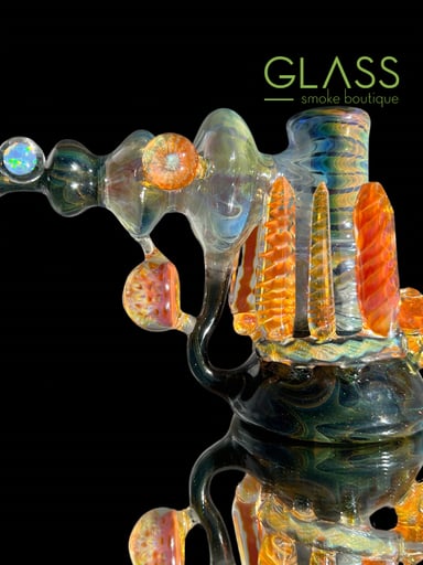 Preview pic of Recycling Hammer Bubbler by Jakers & John B Glass