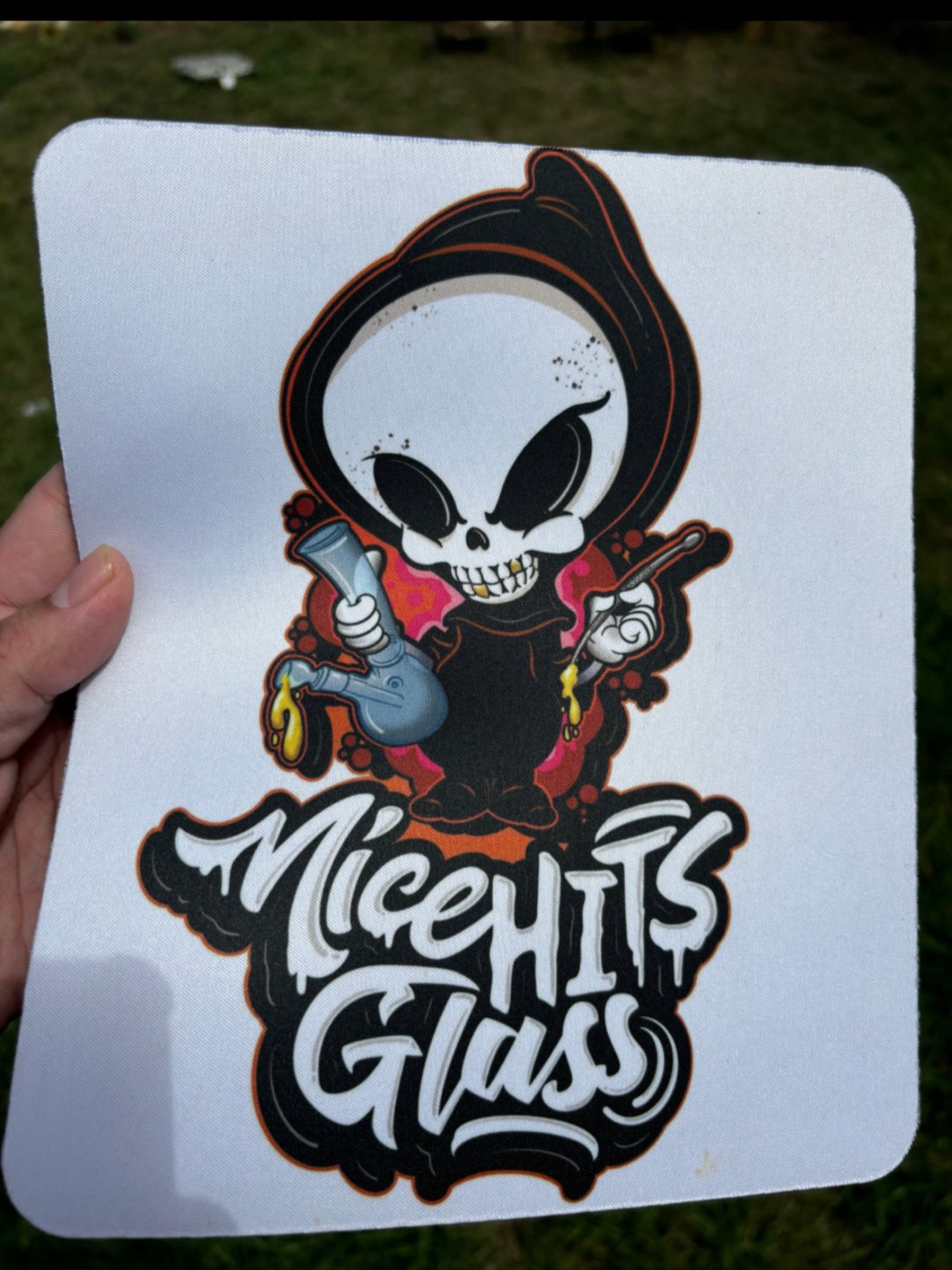 Preview pic of Nice hits glass mouse pad/dabmat