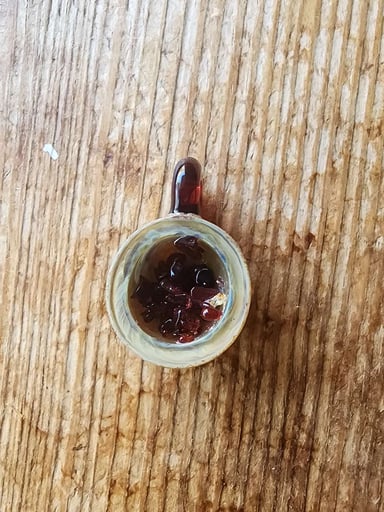 Preview pic of Red geode pendant