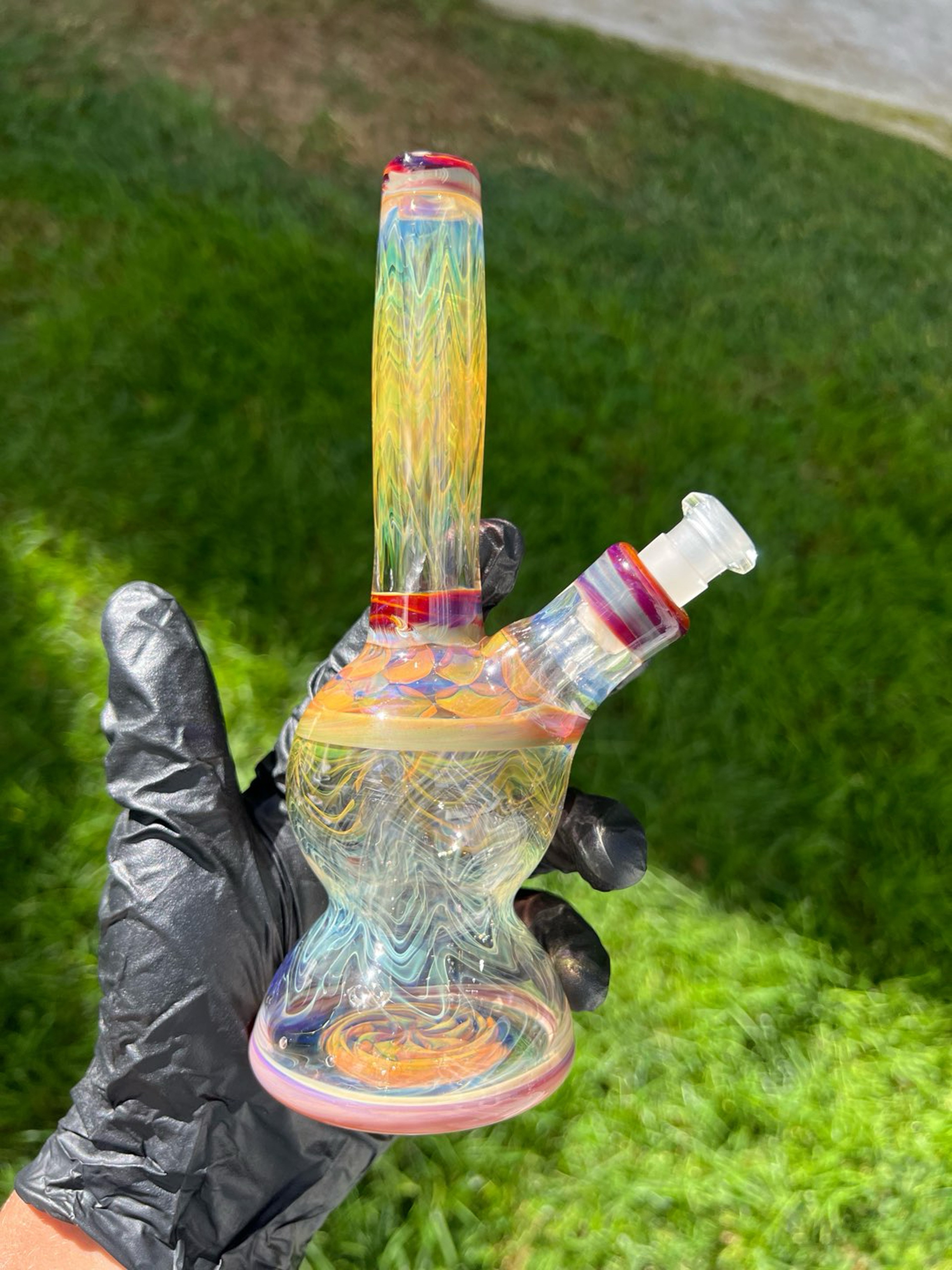 Preview pic of 10mm silver and gold fumed wrap and rake rig