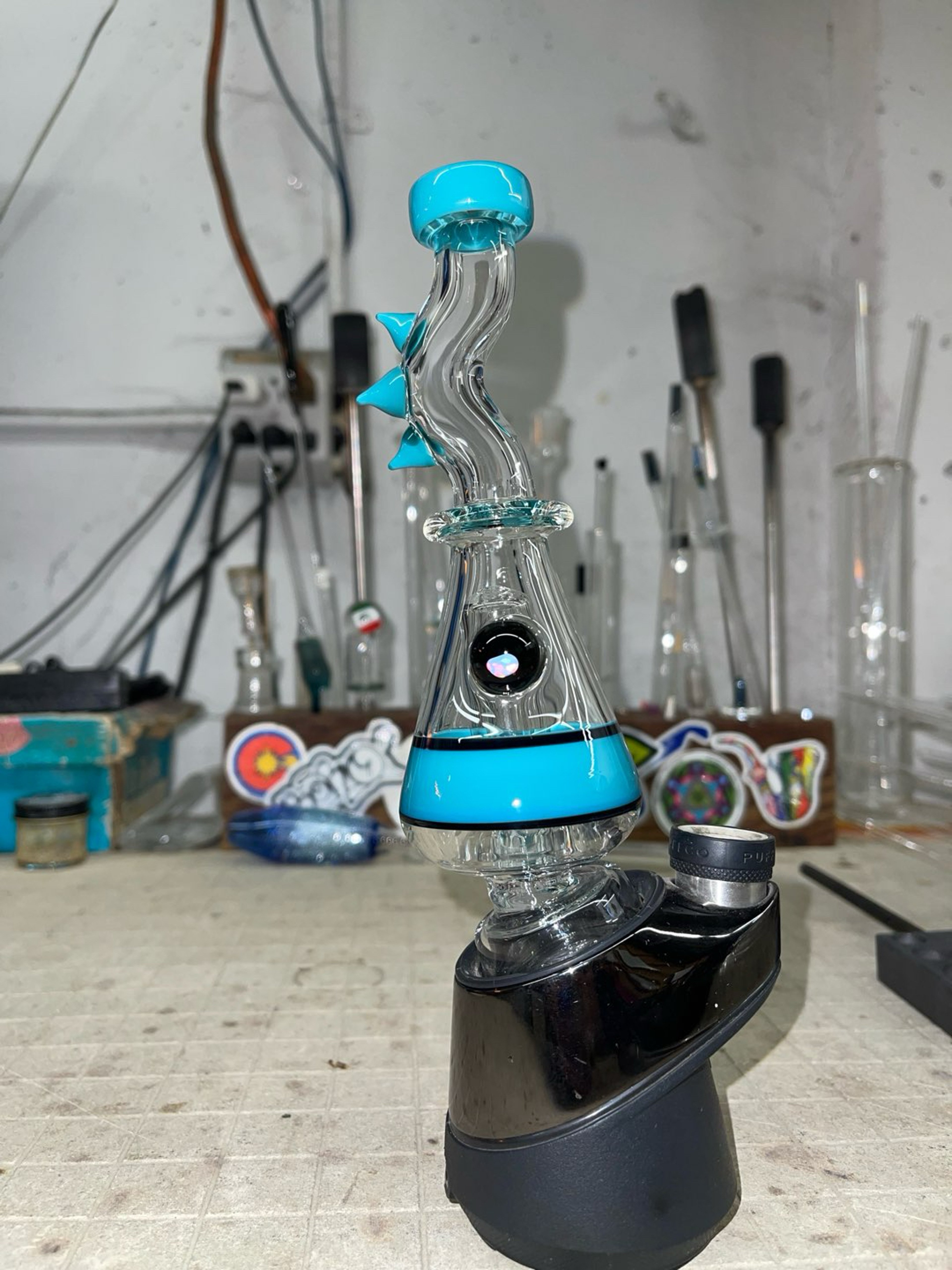 Preview pic of Puffco attachment aqua color(device not included)