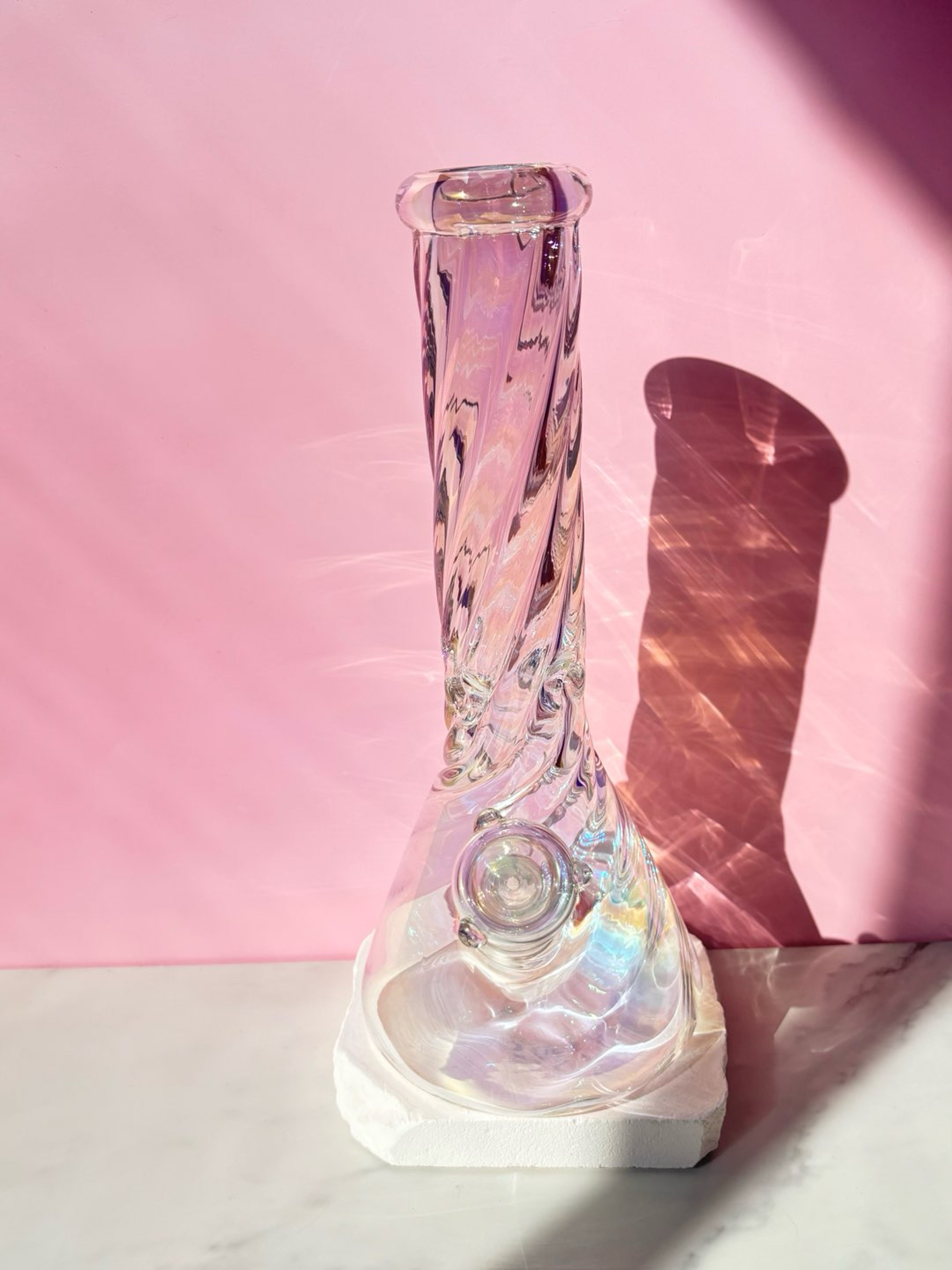 Large Iridescent swirl bong image 0