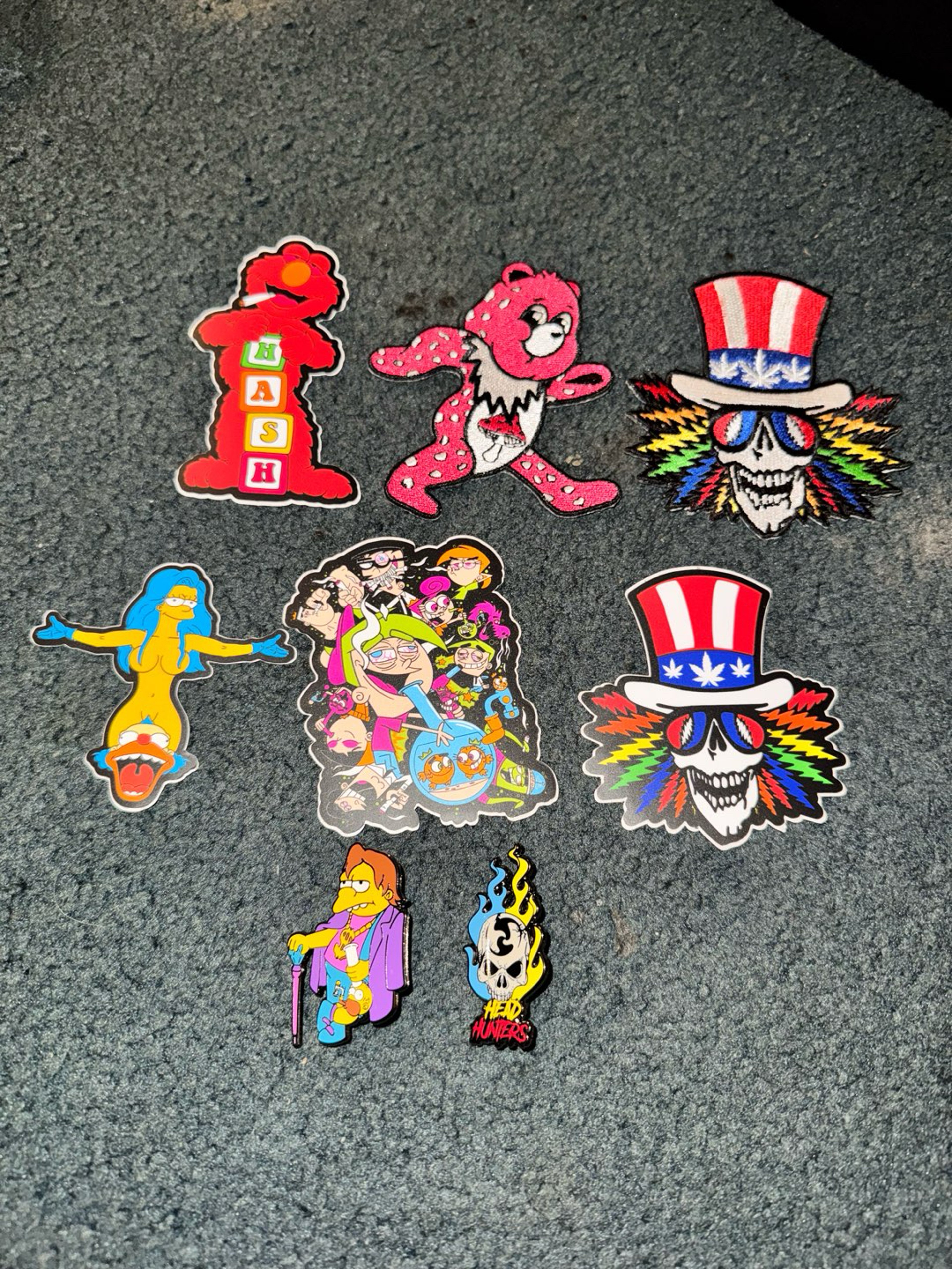 Preview pic of Hussle stickers and RARE pin deal