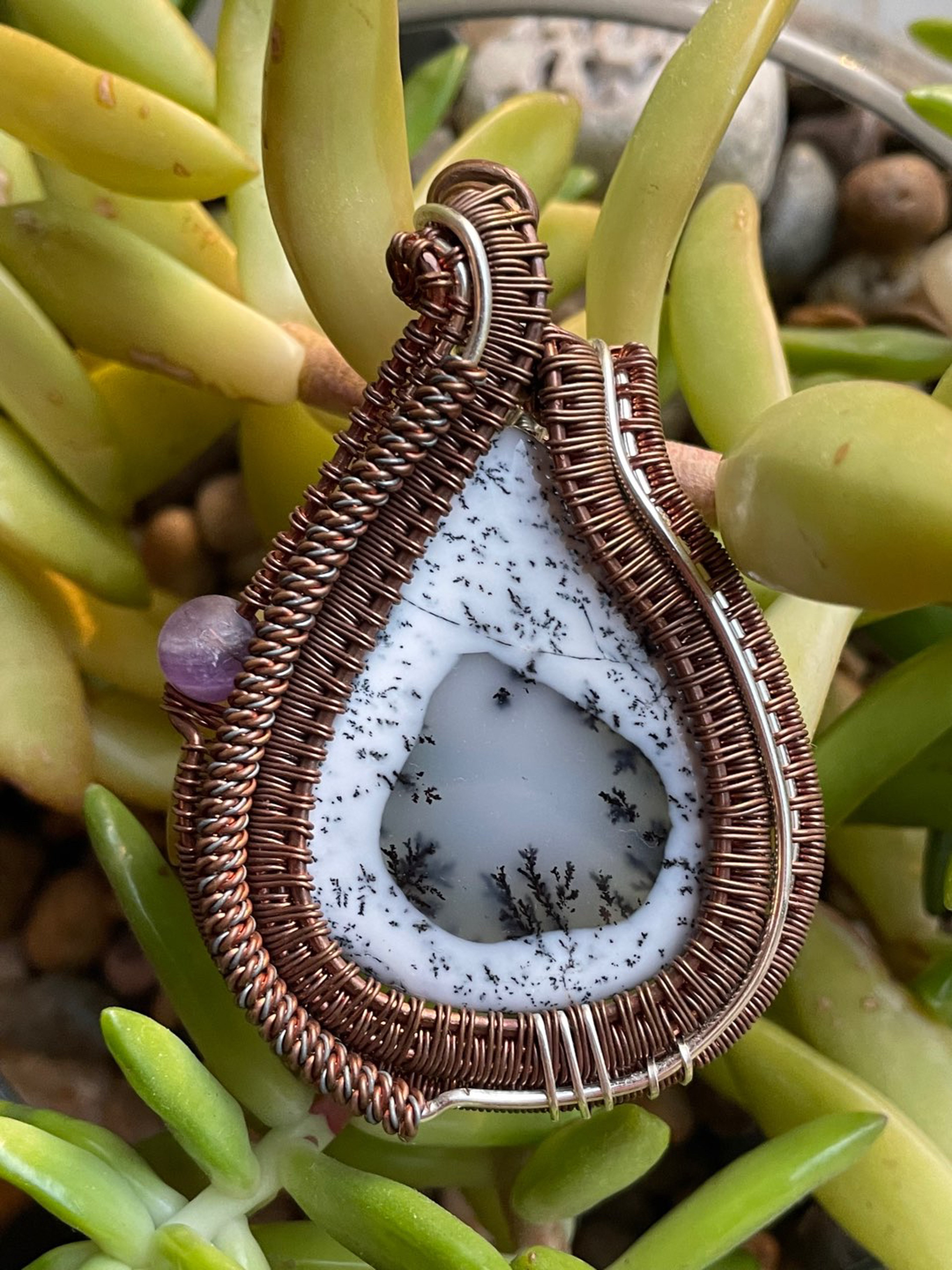 Preview pic of Heady Wire Wrapped Pendant