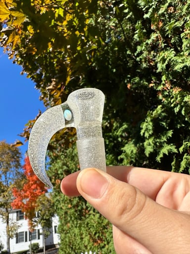 Preview pic of Simple Lemon Farmer Fully worked slide with a opal