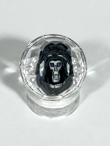 Preview pic of “The Reaper” Faceted Marble x SleepyZGlass