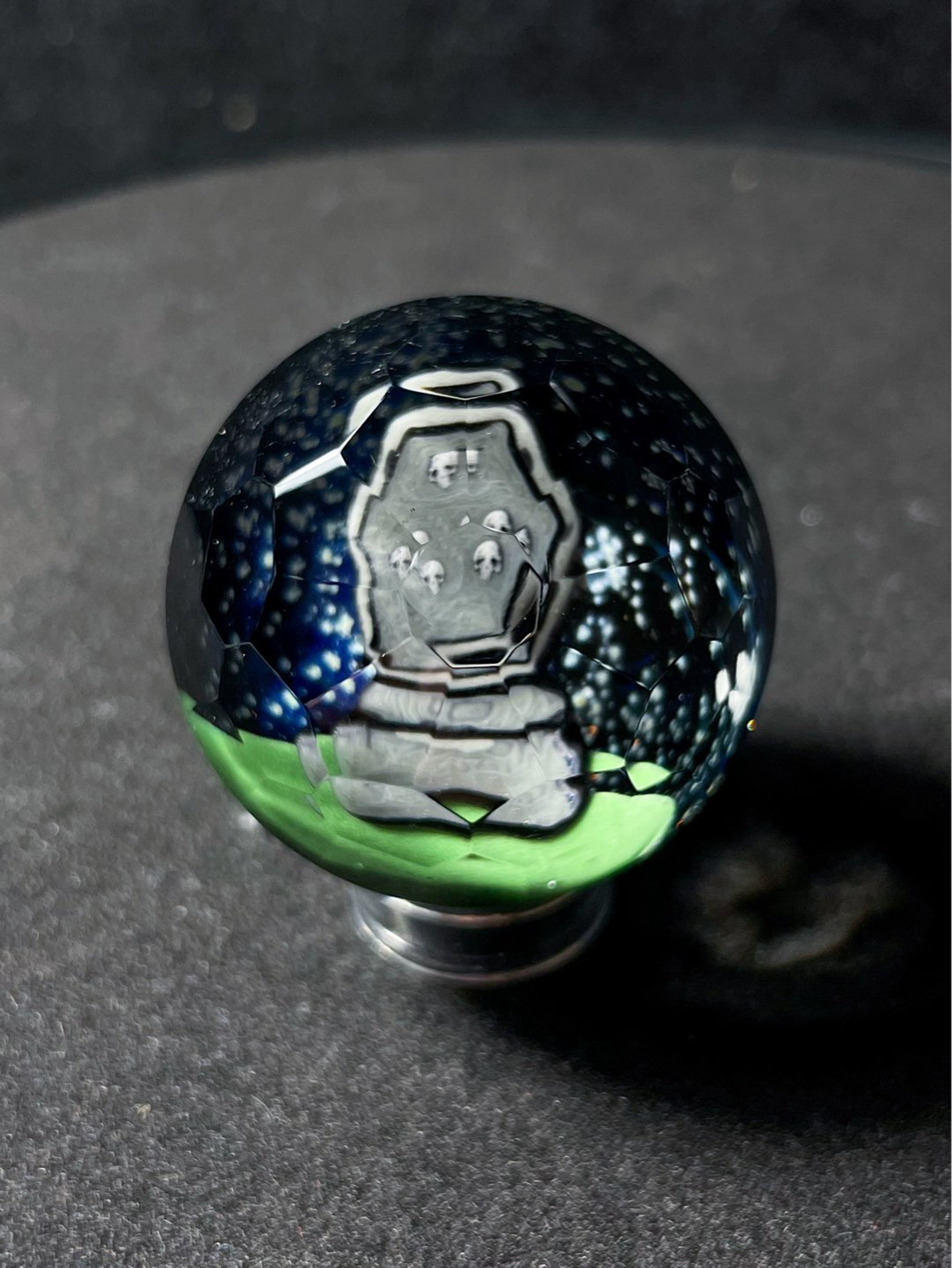 Preview pic of “Tombstoned” Large Faceted Marble