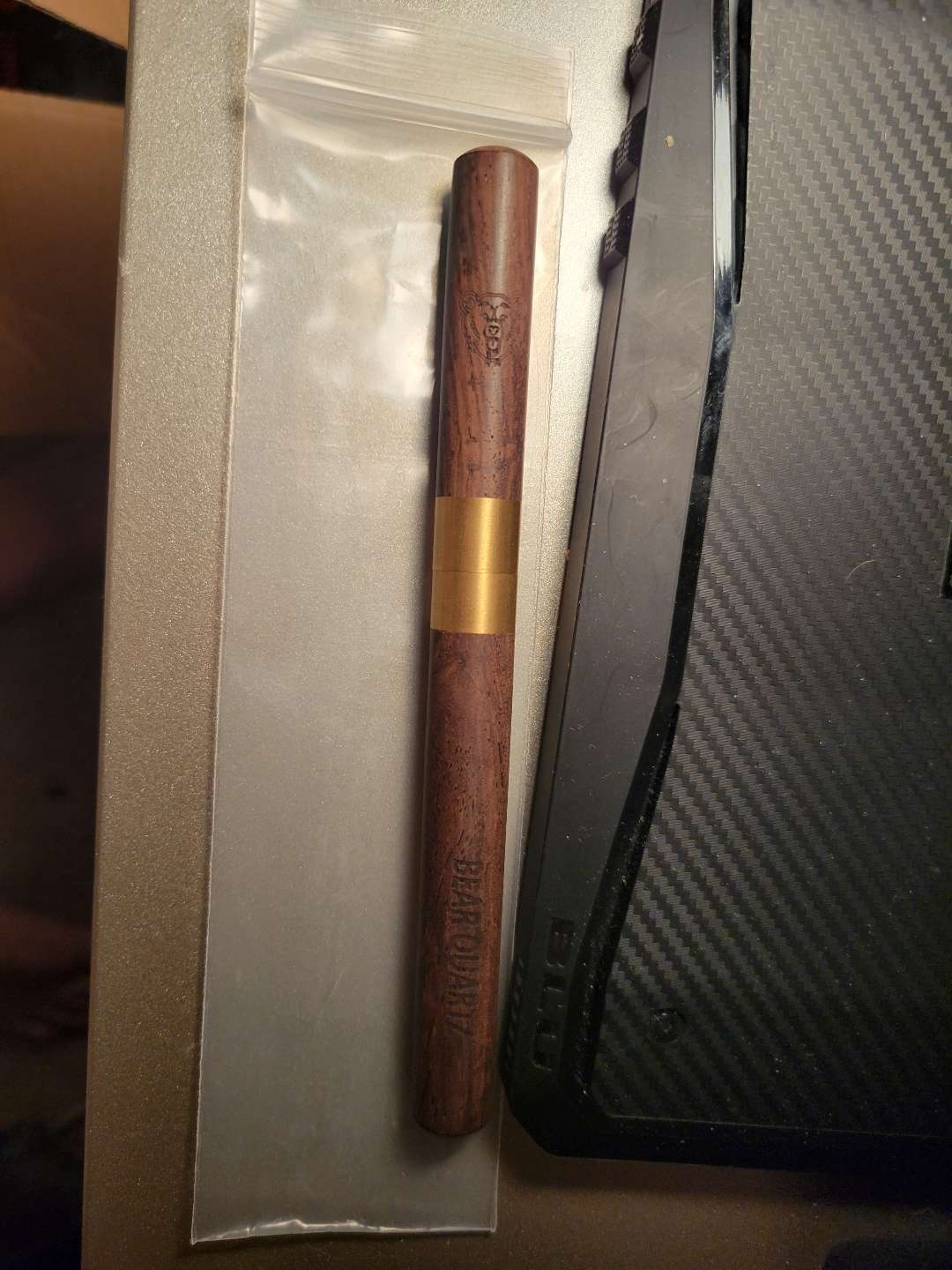 Preview pic of Bear Quartz Pocket Spatula Dab Tool
