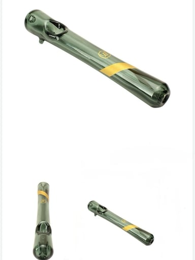 Preview pic of Marley Natural Smoked Glass Steamroller Pipe
