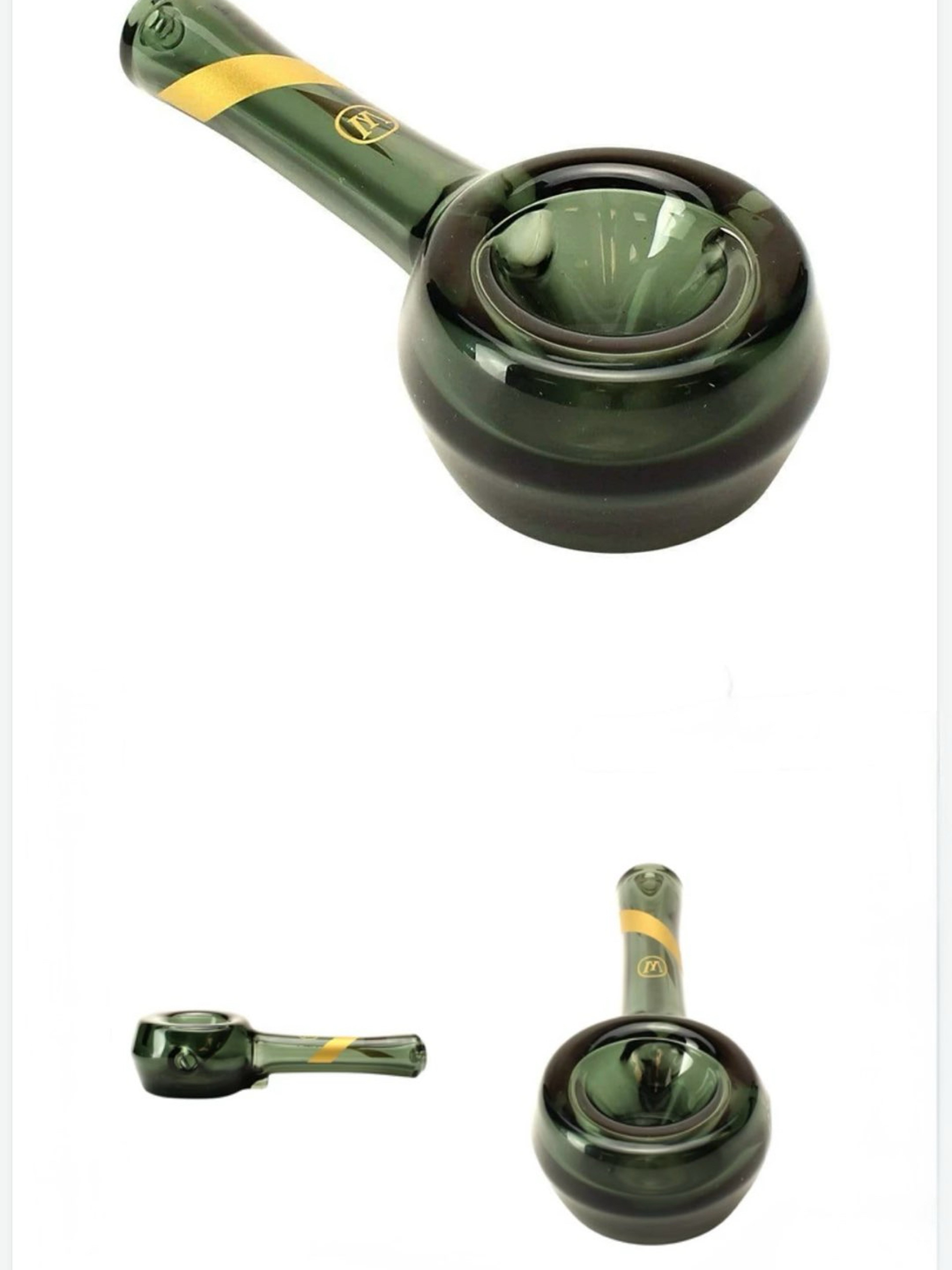 Preview pic of Marley Natural Smoked Glass Spoon Pipe
