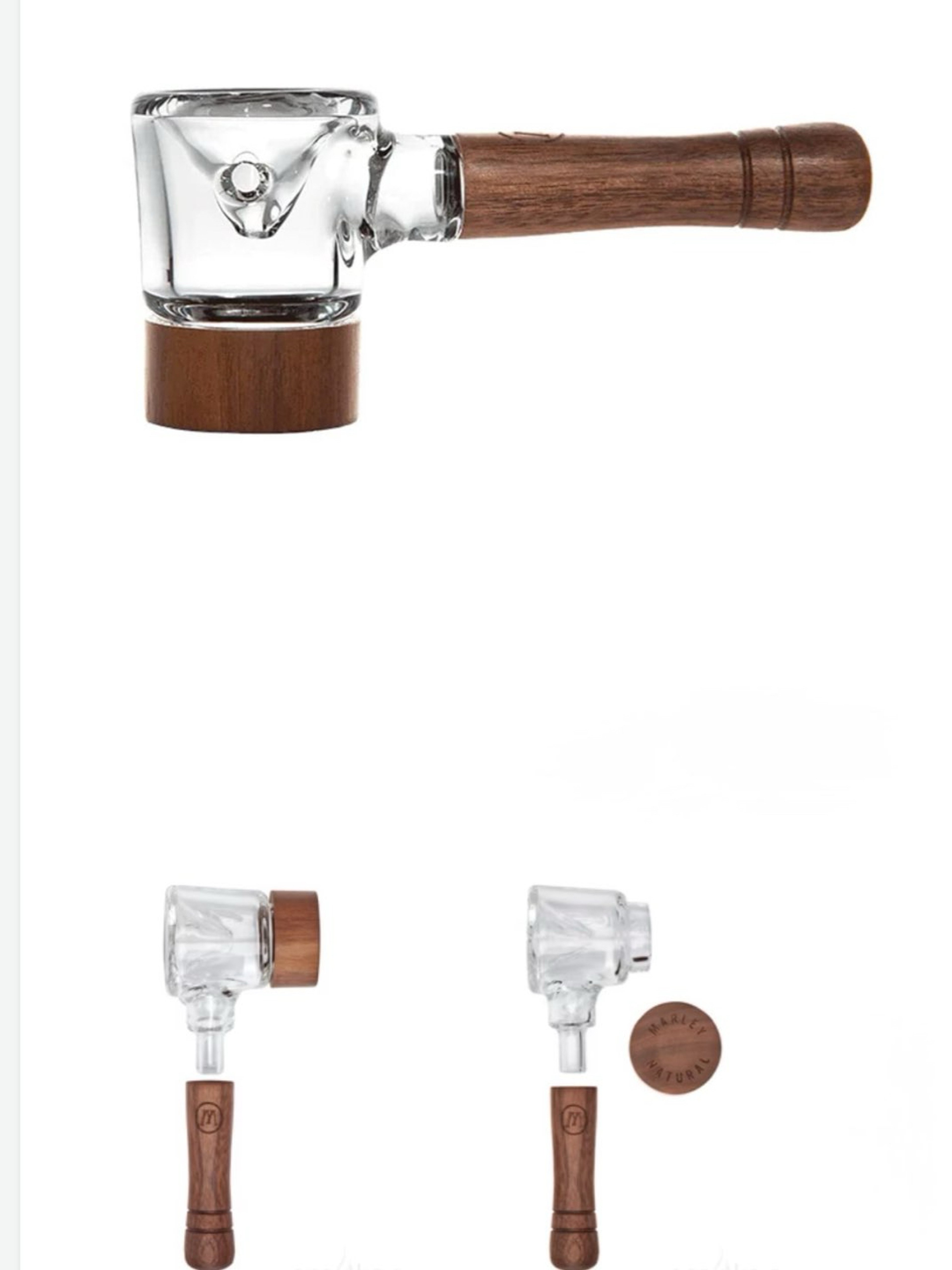 Preview pic of Marley Natural Glass Spoon Pipe