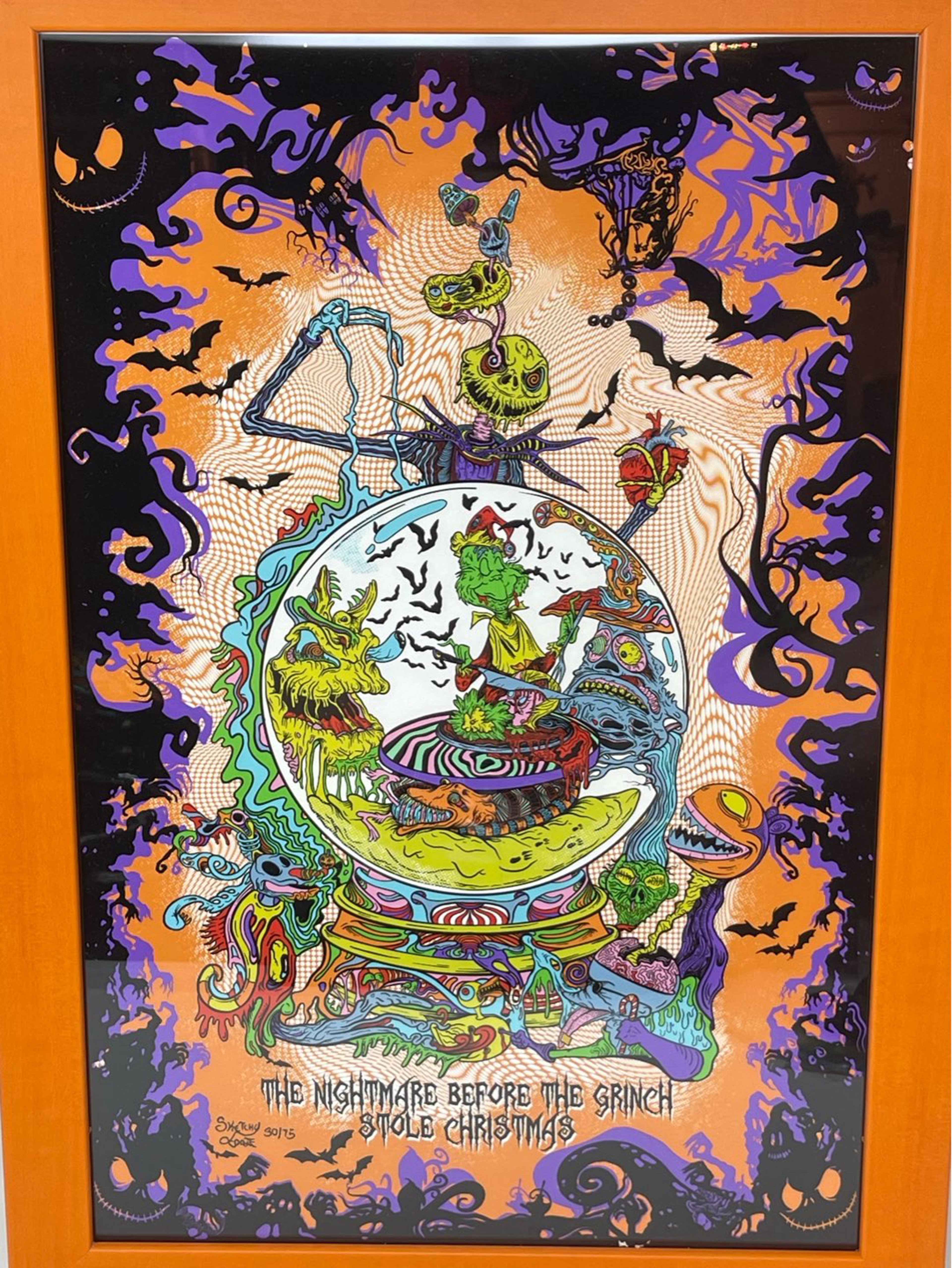 Preview pic of The Nightmare Before the Grinch Stole Christmas framed print
