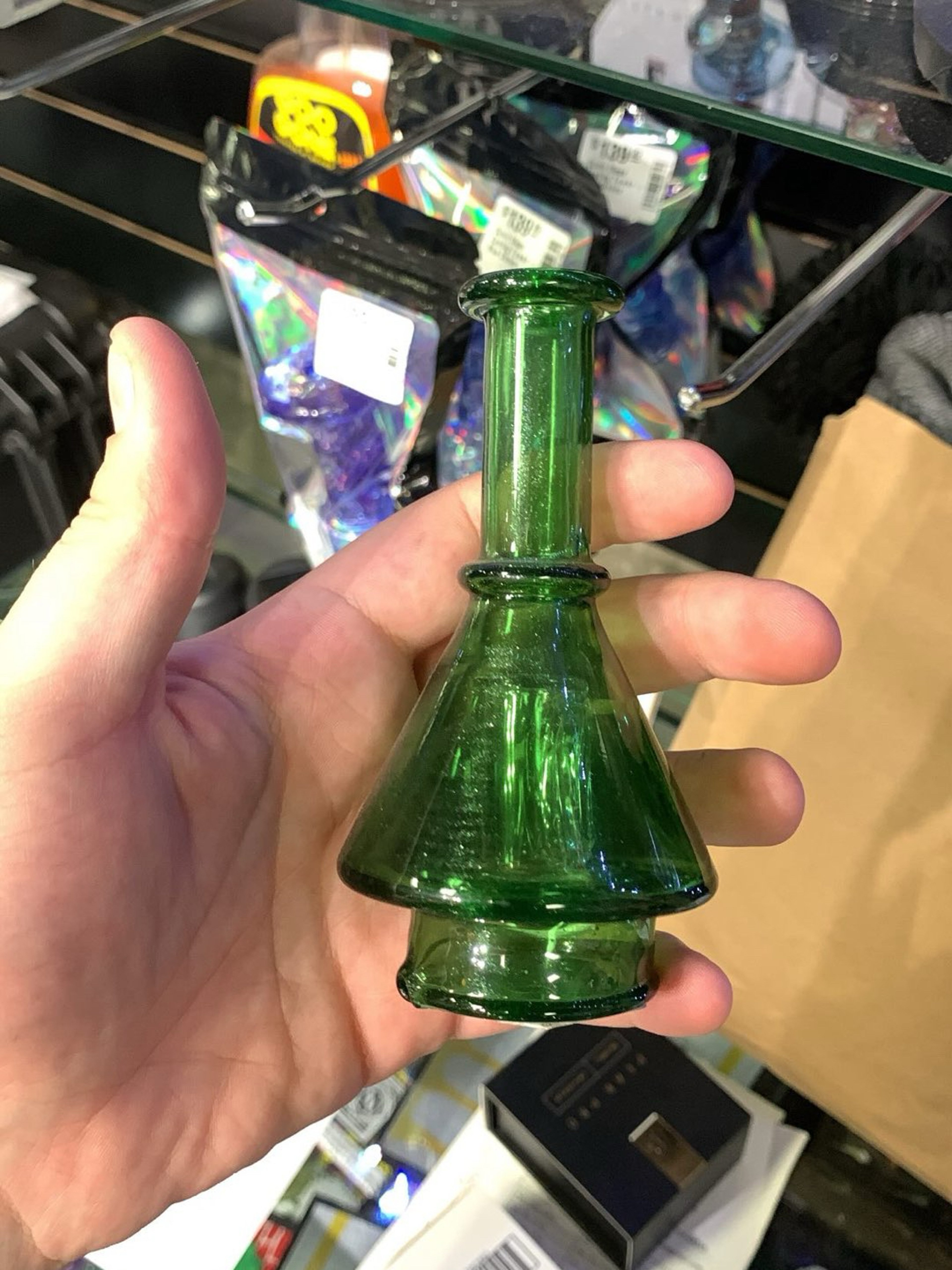 Preview pic of Selko Puffco Peak top (Green Stardust)