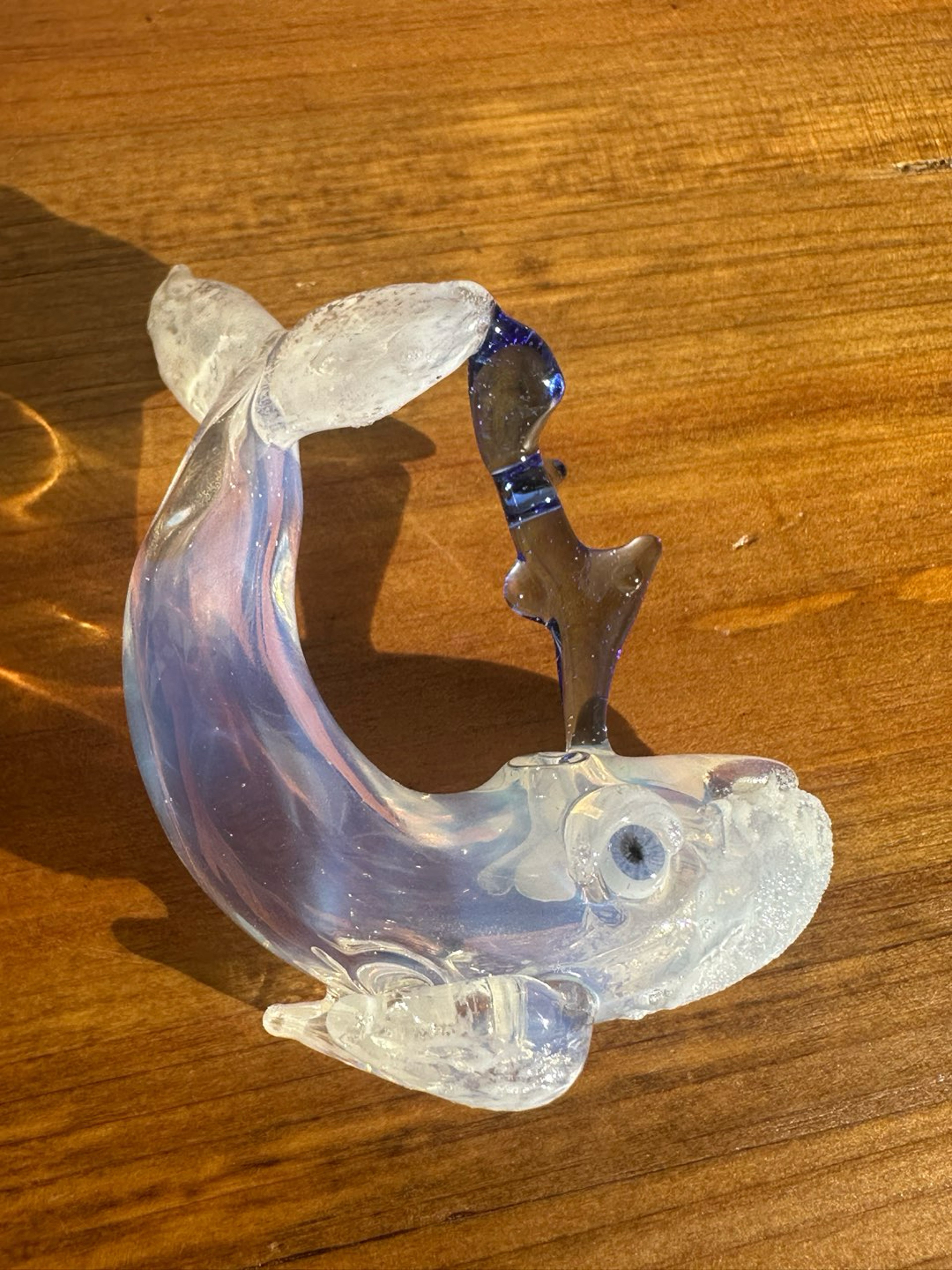 Preview pic of Chadd Lacy Moonstone Full Whale Pendant