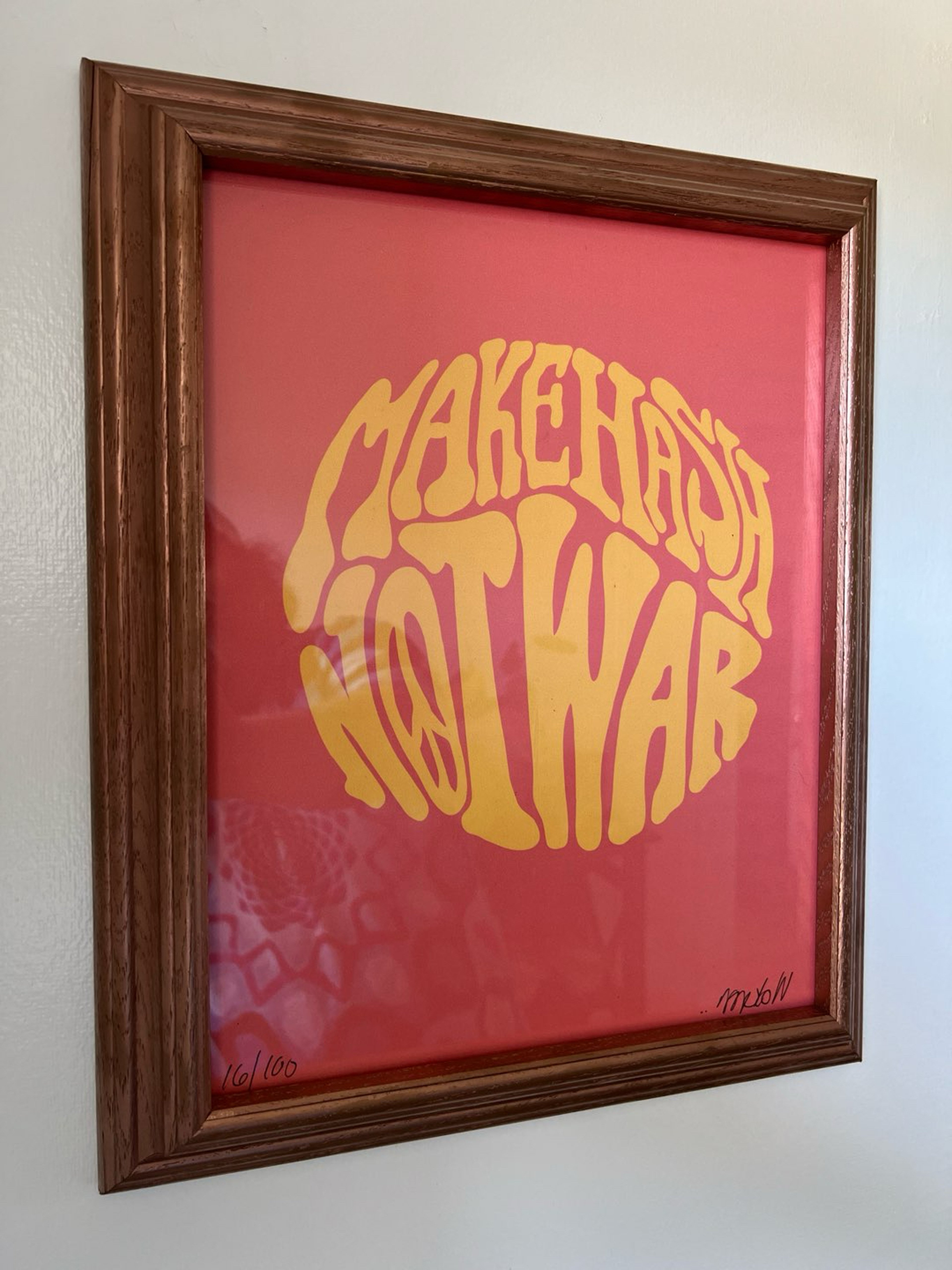 Preview pic of Wookerson / Lot Comedy Make Hash Not War Print