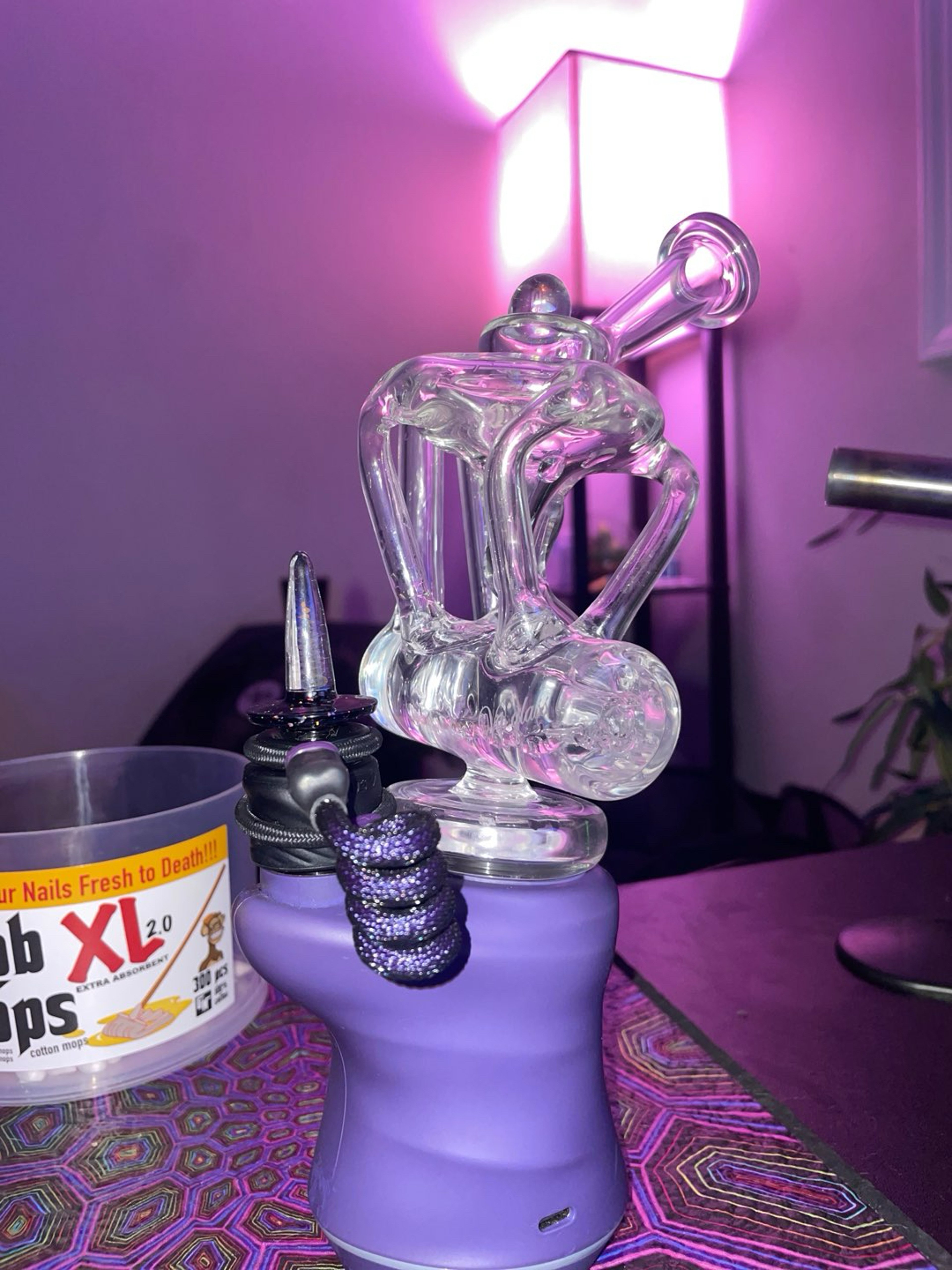 VIP Glass - Quad Recycler Focus V Carta Attachment #2 - Clear Quad image 0