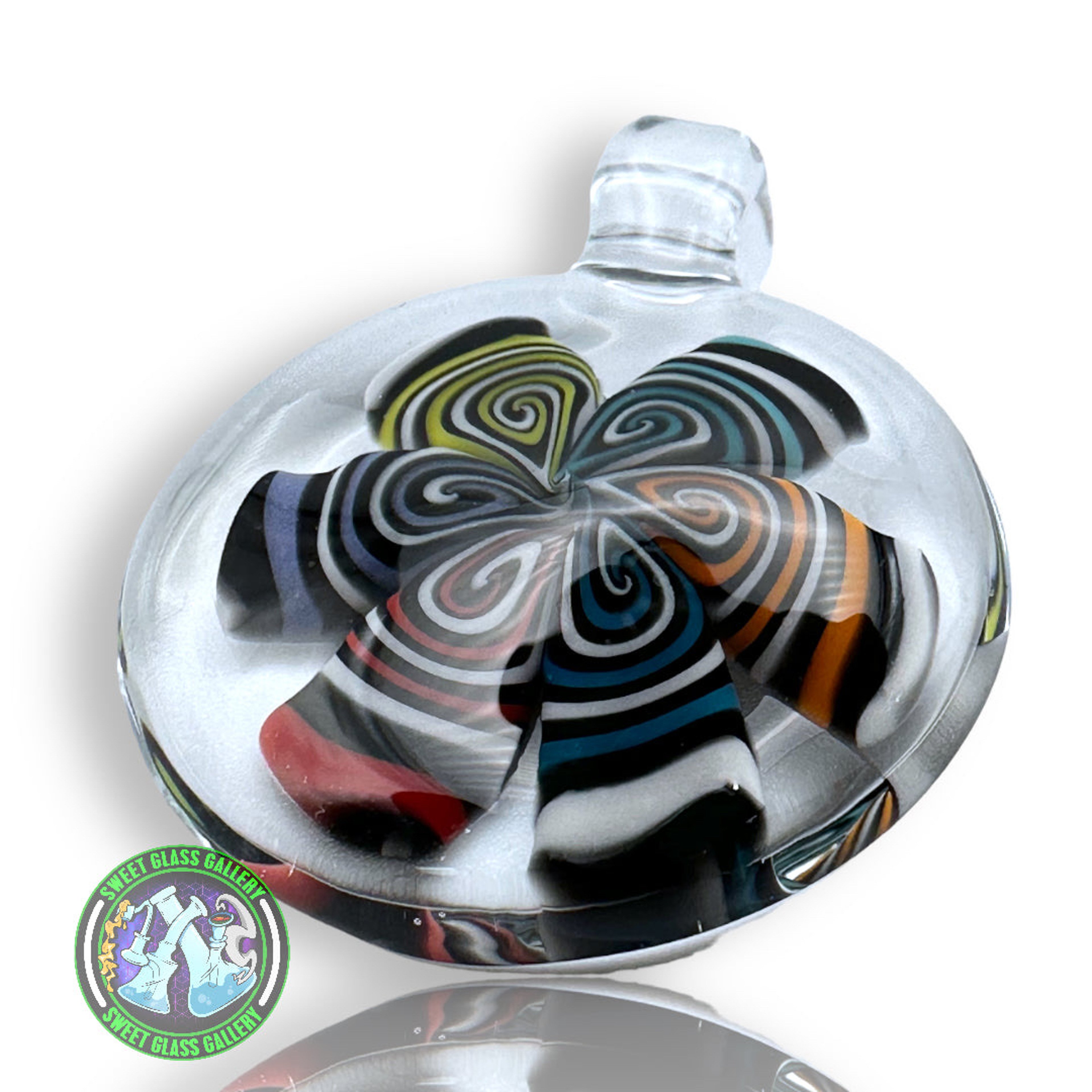 Preview pic of Chunk Glass - Thumb Print Pendant