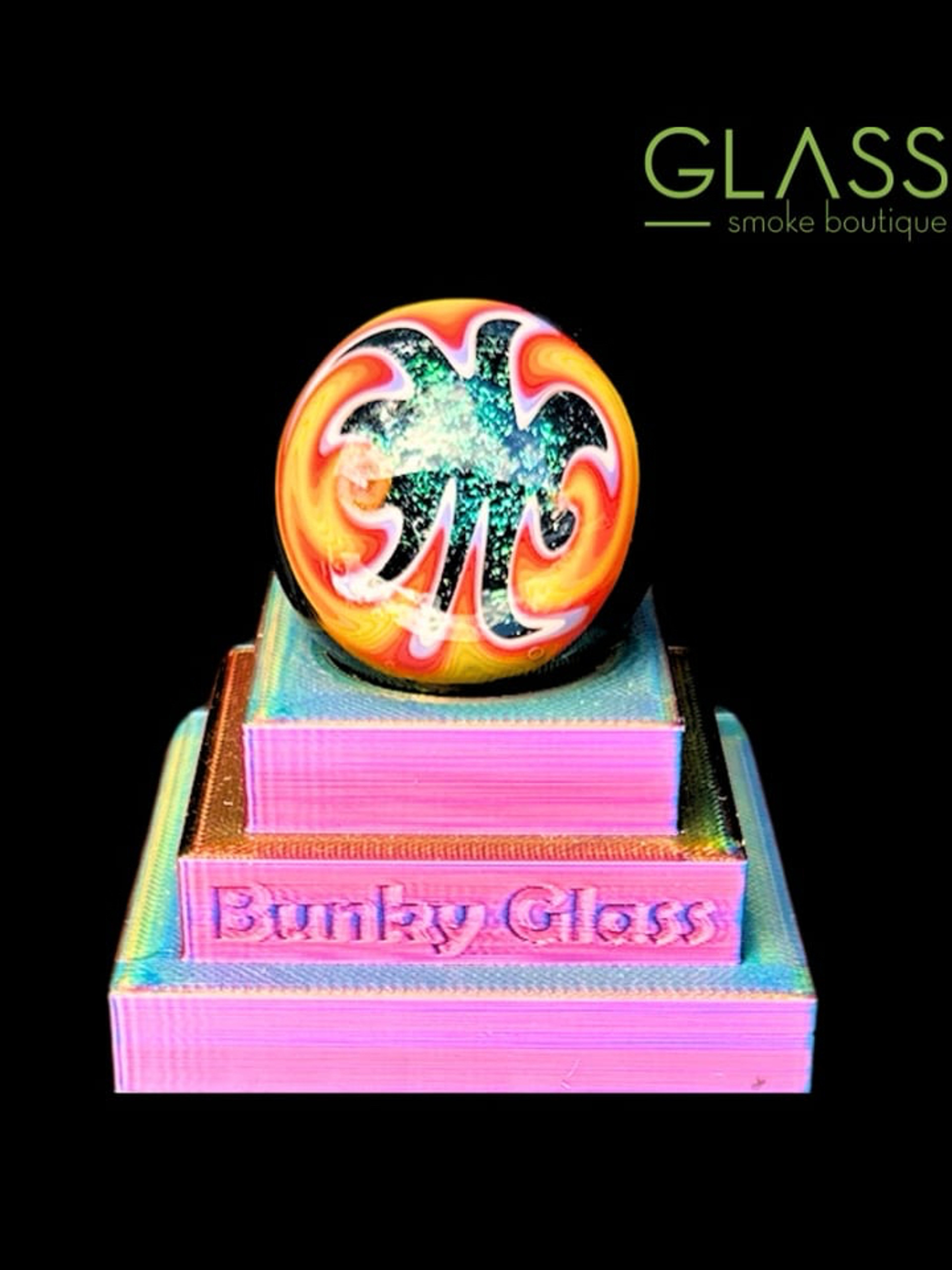 Preview pic of Bunky Glass Marble w 3D printed Stand