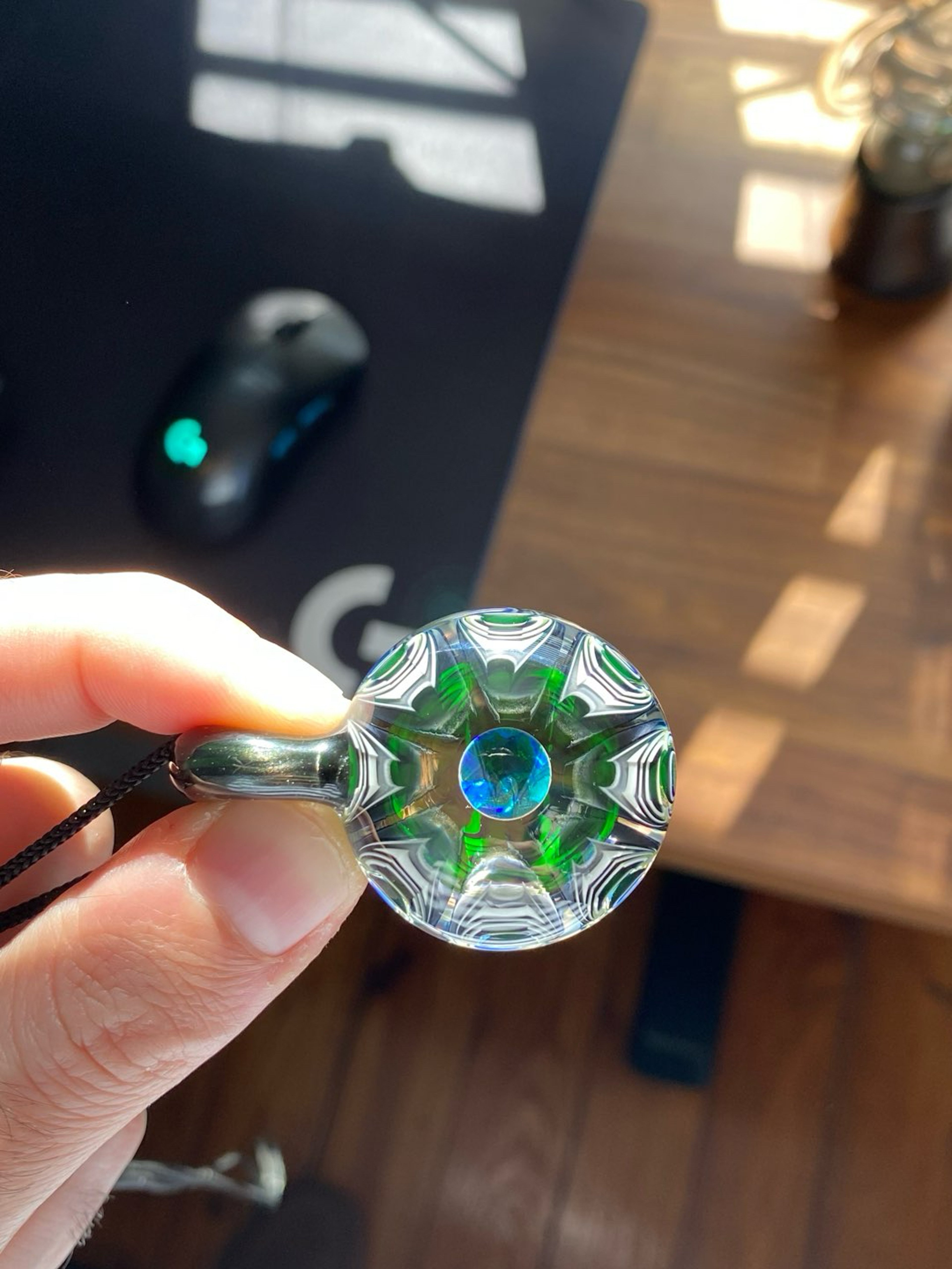 Preview pic of Yoshinori Kondo Pendant - “Atomic Cornea” - 2018 - Full UV