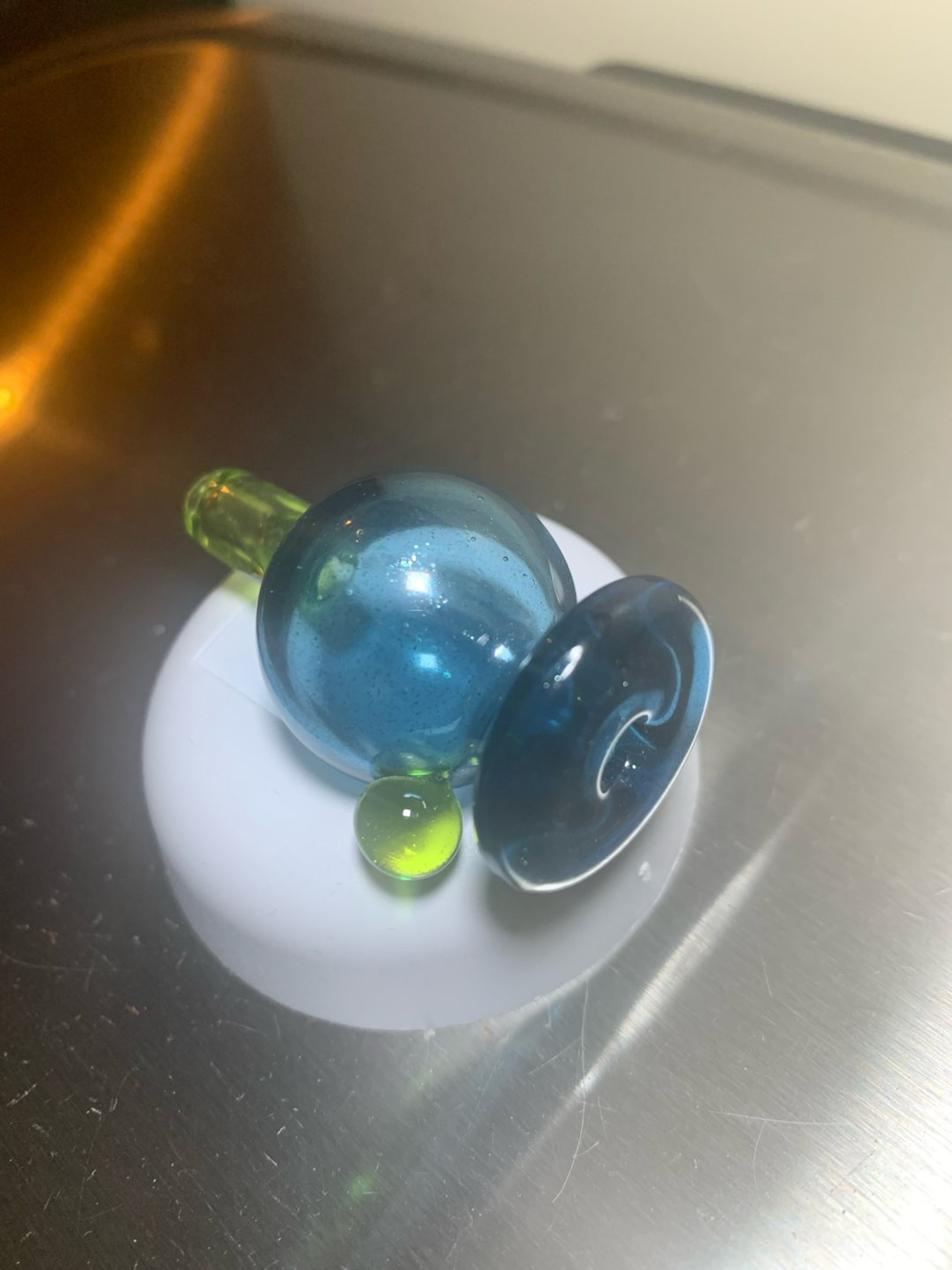 Preview pic of 🆕 Blue stardust/slyme glass bubble cap